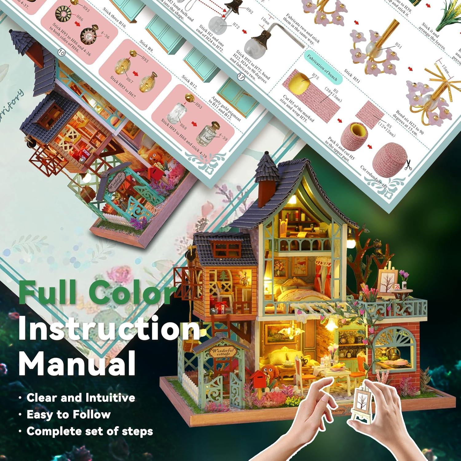 Casa de Muñecas Flever Selva Secreta DIY con Muebles