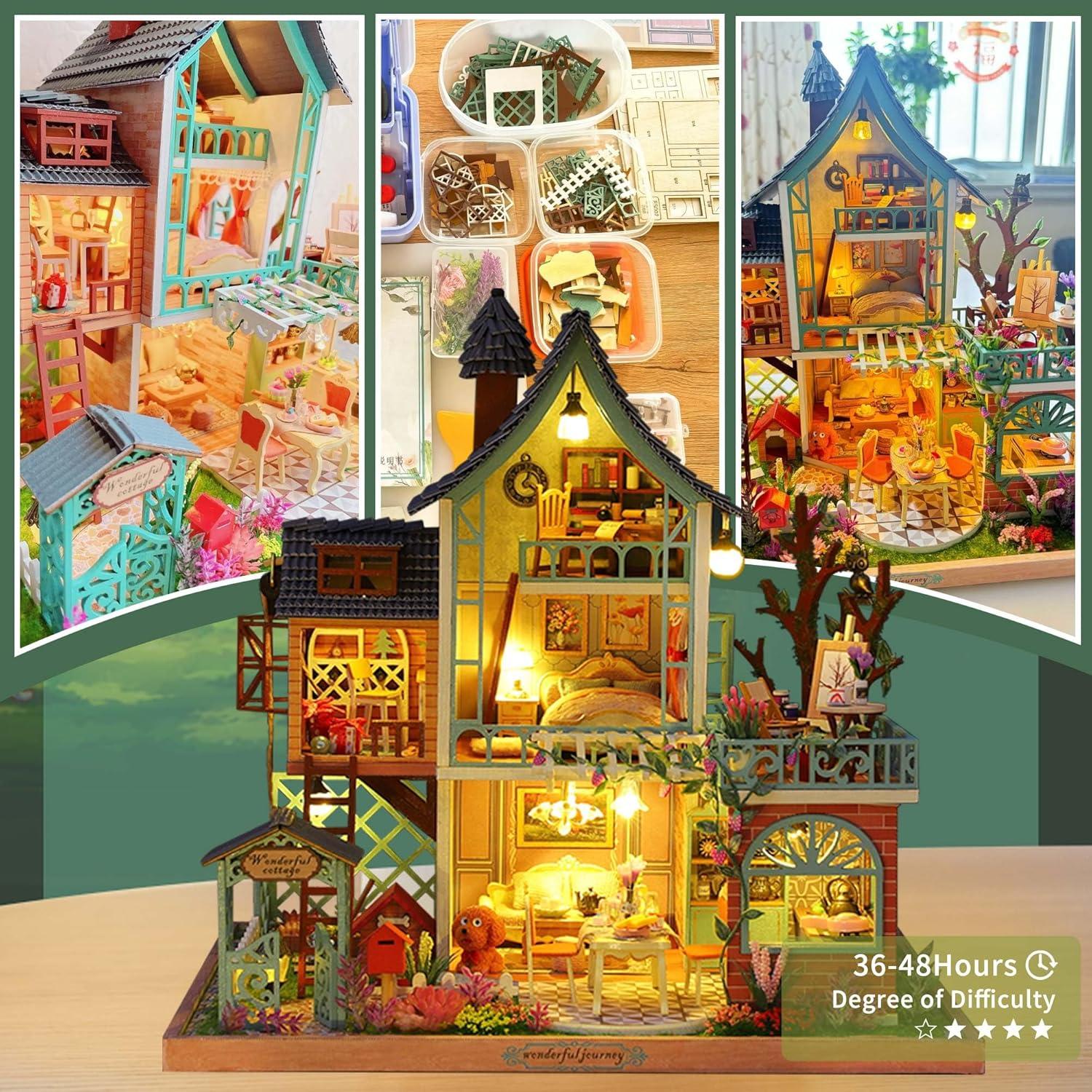 Casa de Muñecas Flever Selva Secreta DIY con Muebles