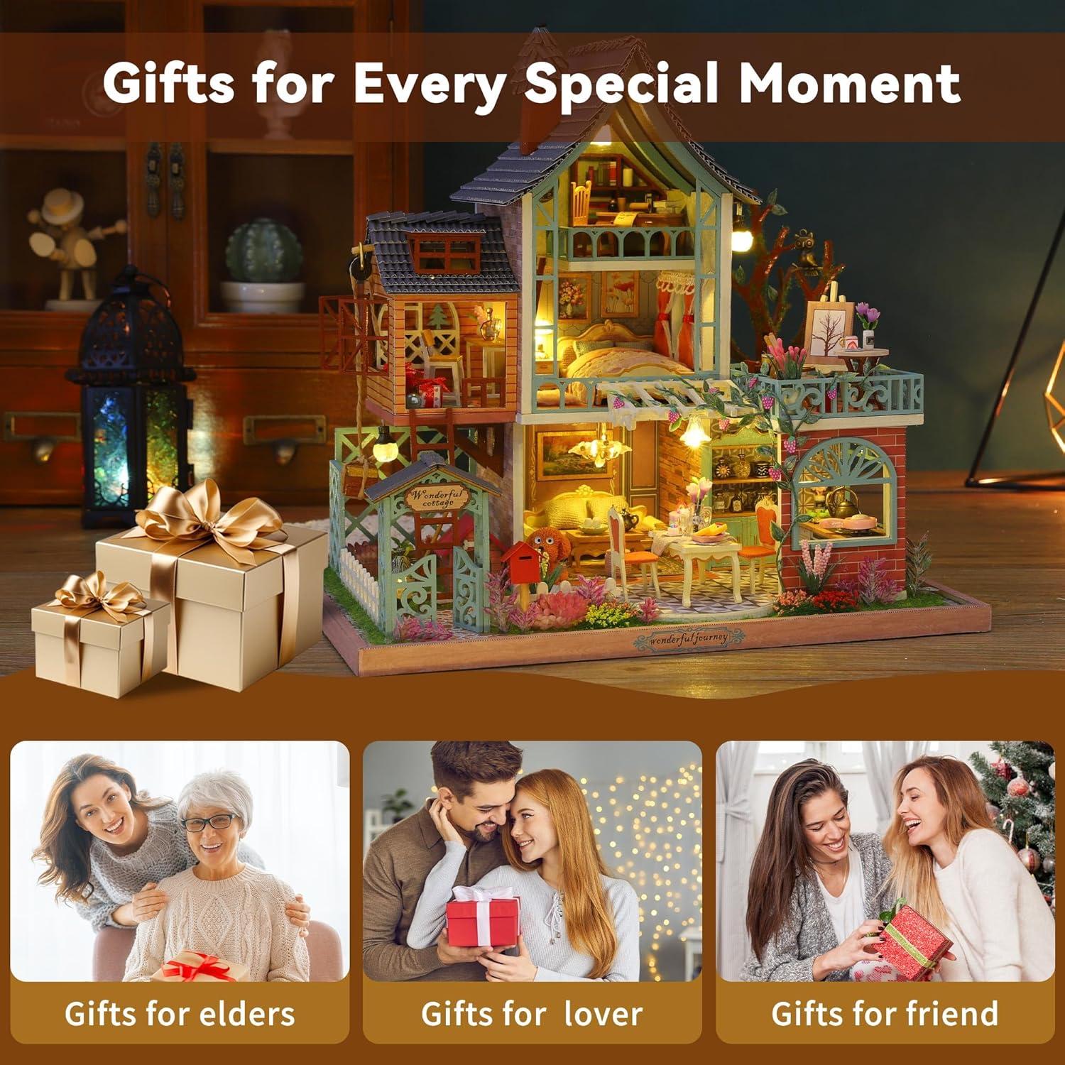 Casa de Muñecas Flever Selva Secreta DIY con Muebles