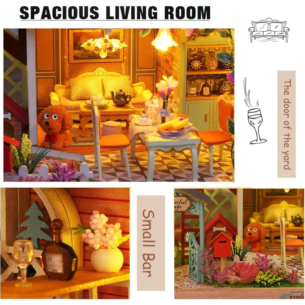 Casa de Muñecas Flever Selva Secreta DIY con Muebles