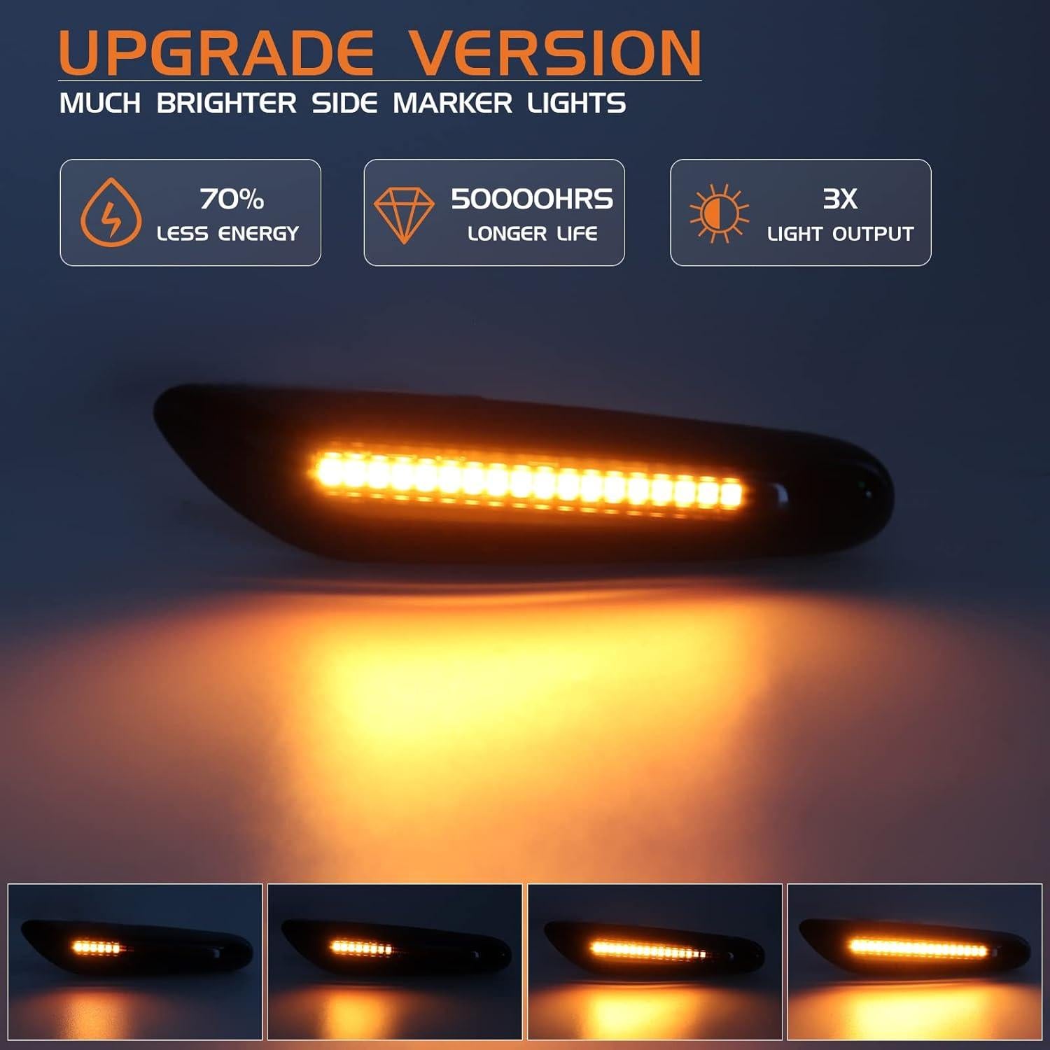 Luces de Marcador Lateral LED Secuencial FetonAuto BMW E60 E90 E92 E93