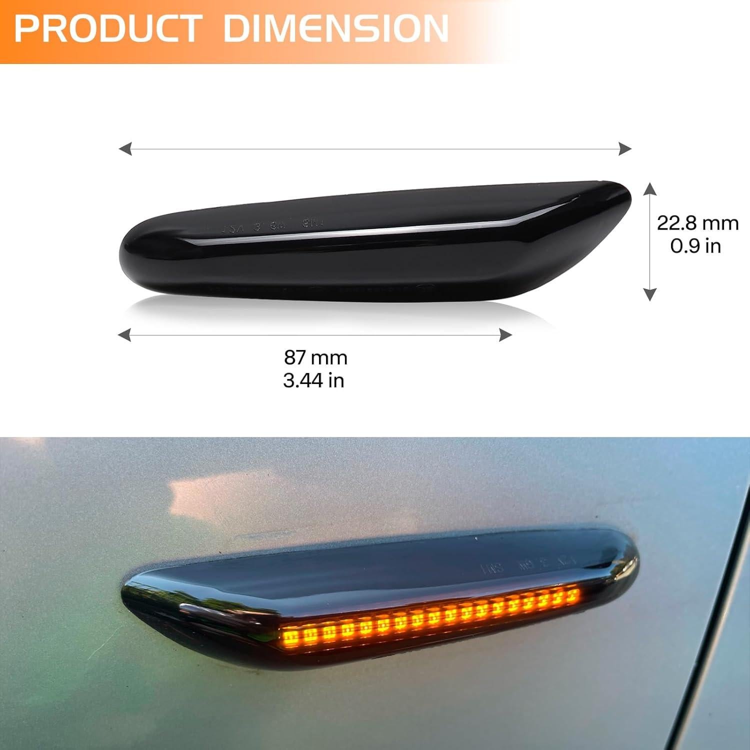 Luces de Marcador Lateral LED Secuencial FetonAuto BMW E60 E90 E92 E93