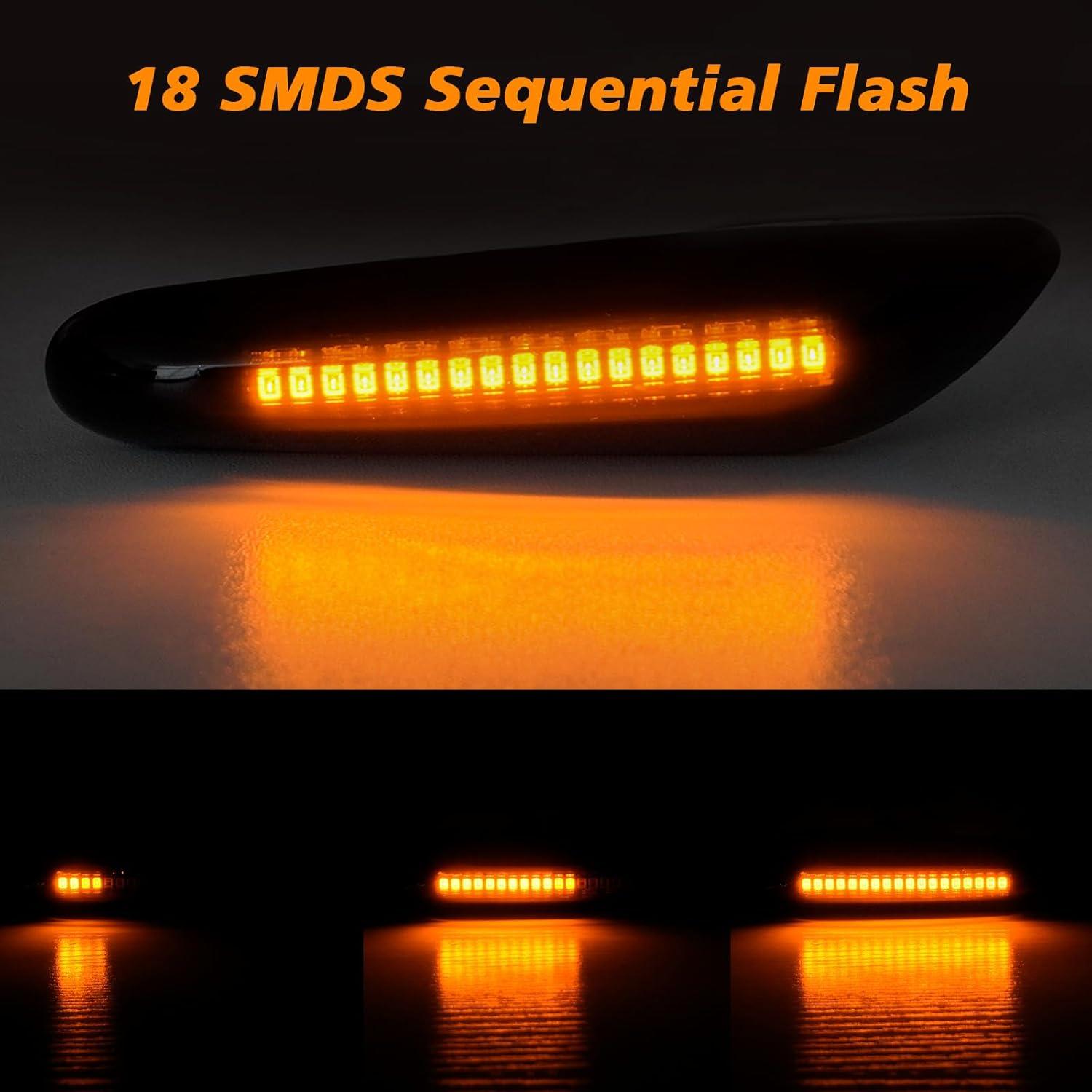 Luces de Giro LED Secuencial Bestview para BMW E46 E60 E82 E90 E91