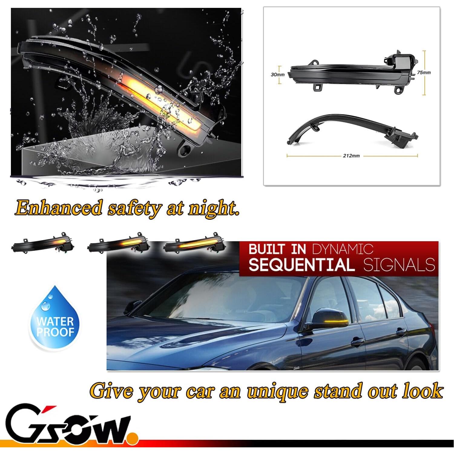 Luces de Señal de Giro Secuenciales LED GSOWO para BMW