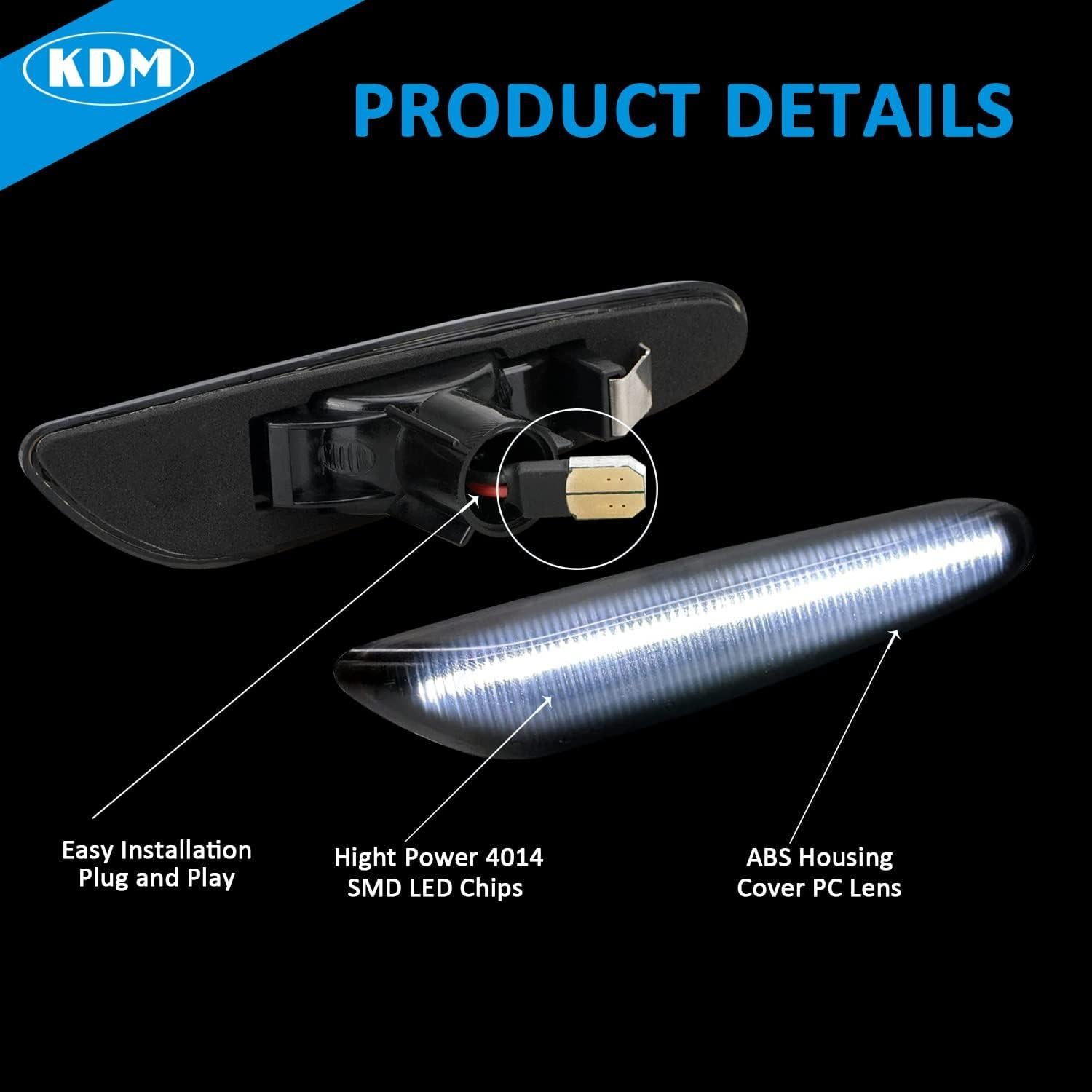 Luces de Marcador Lateral LED KDM para BMW E90 E91 E92 E93