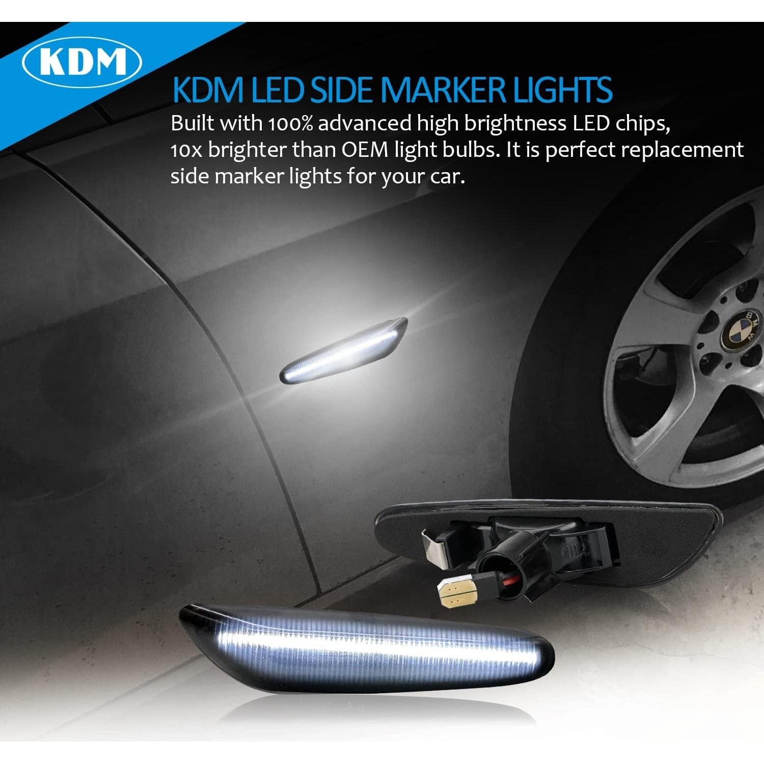 Luces de Marcador Lateral LED KDM para BMW E90 E91 E92 E93