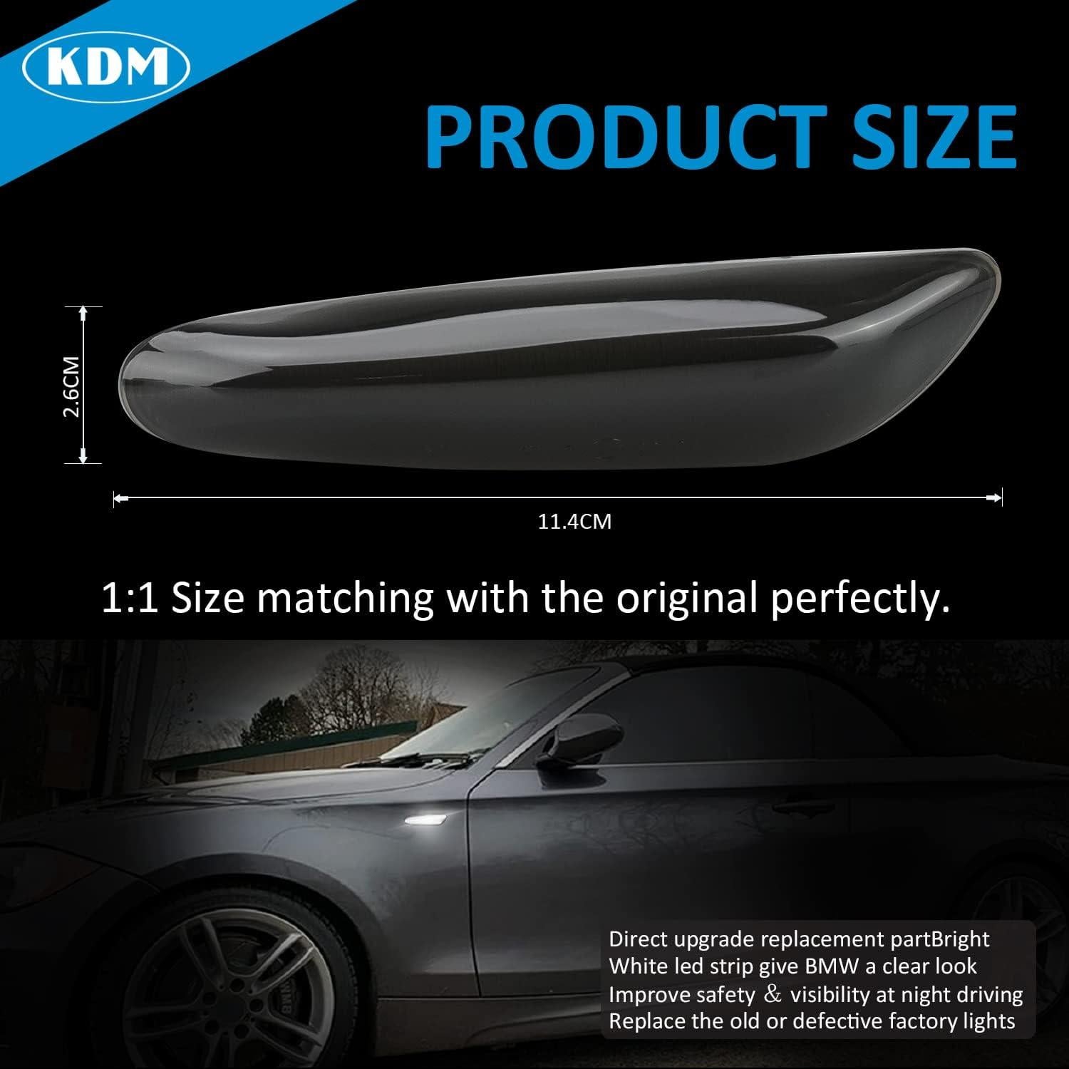 Luces de Marcador Lateral LED KDM para BMW E90 E91 E92 E93