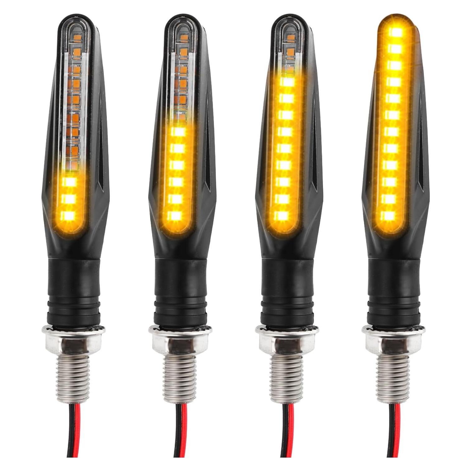 Señales de Giro LED YGDMD para Motocicleta 12V Amarillo