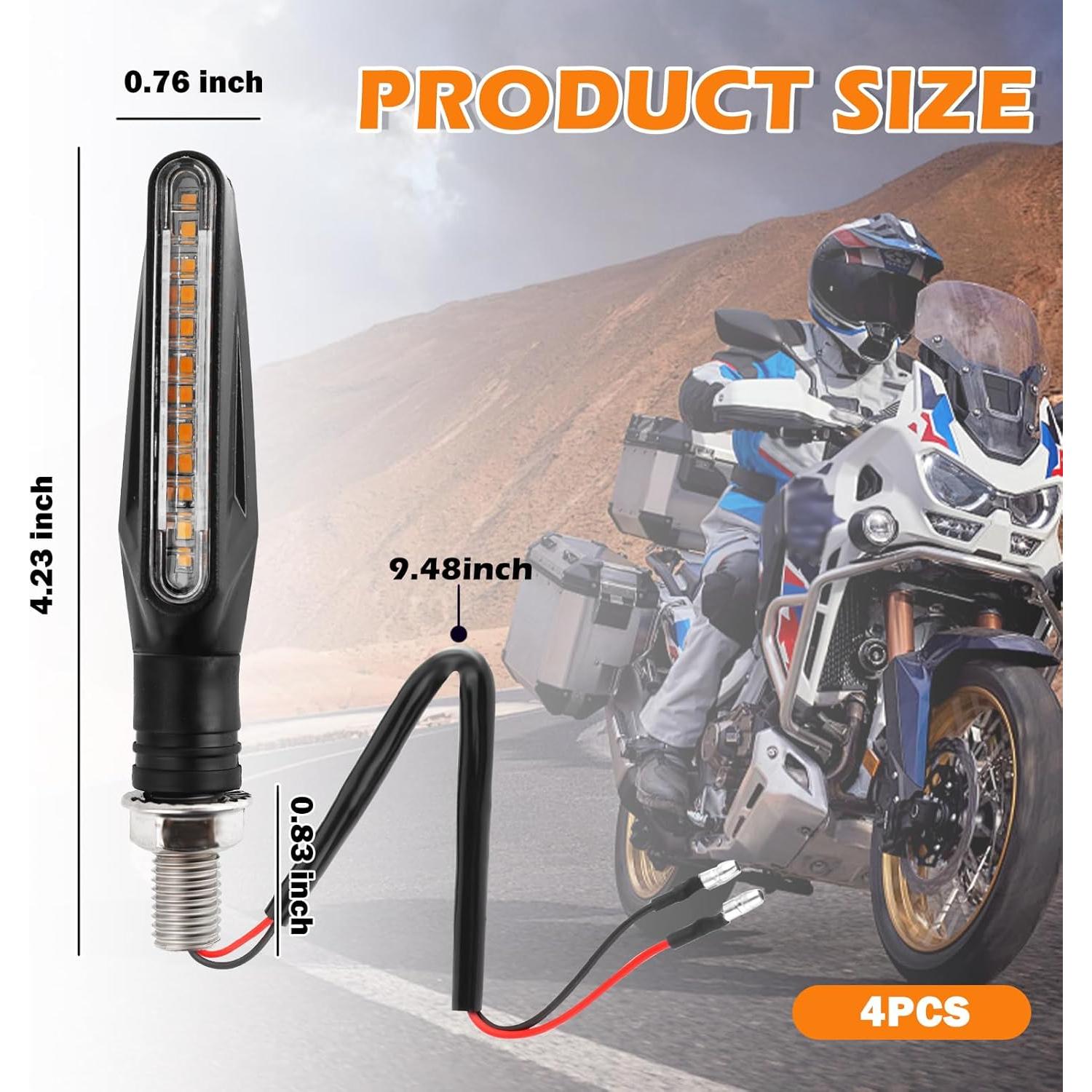 Señales de Giro LED YGDMD para Motocicleta 12V Amarillo