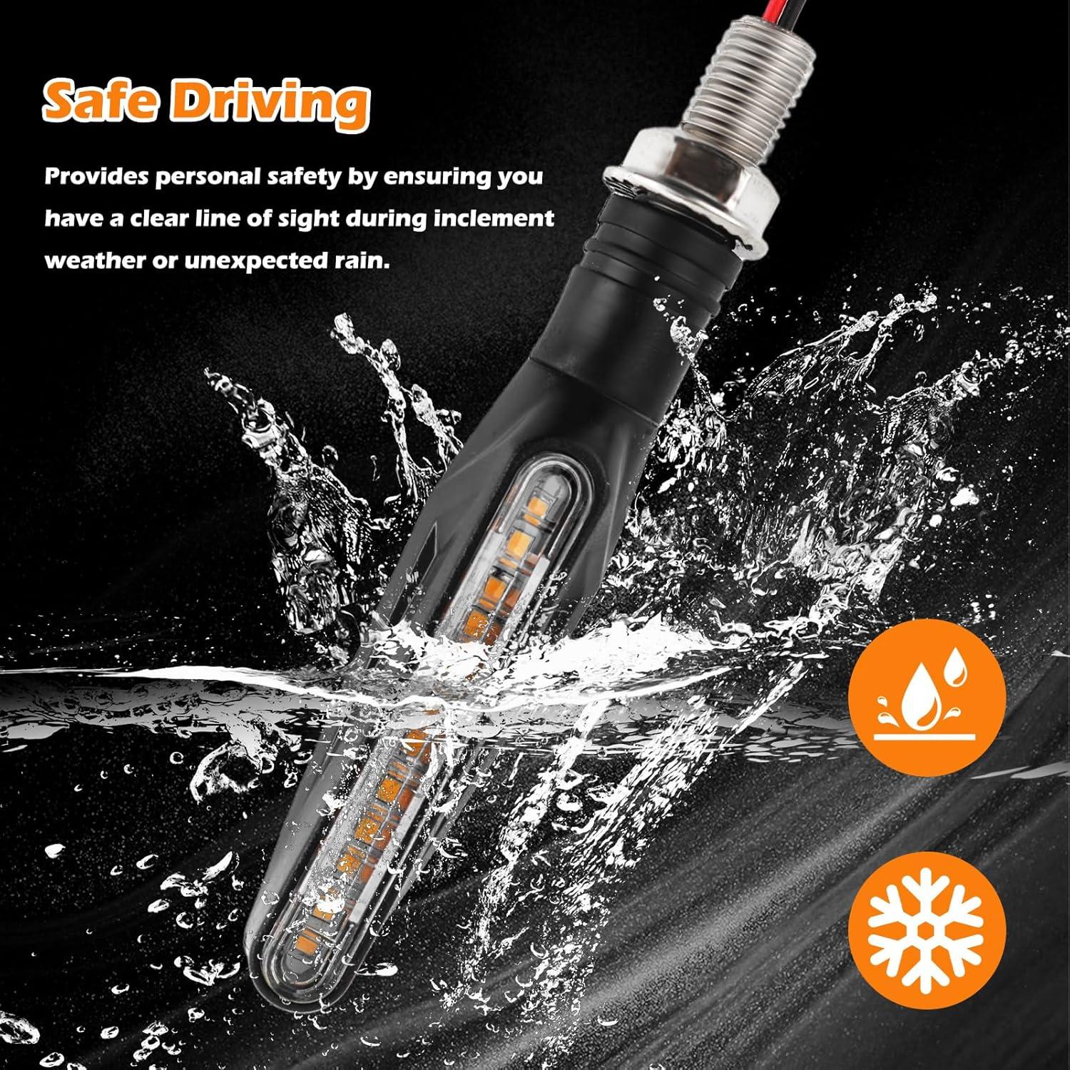 Señales de Giro LED YGDMD para Motocicleta 12V Amarillo