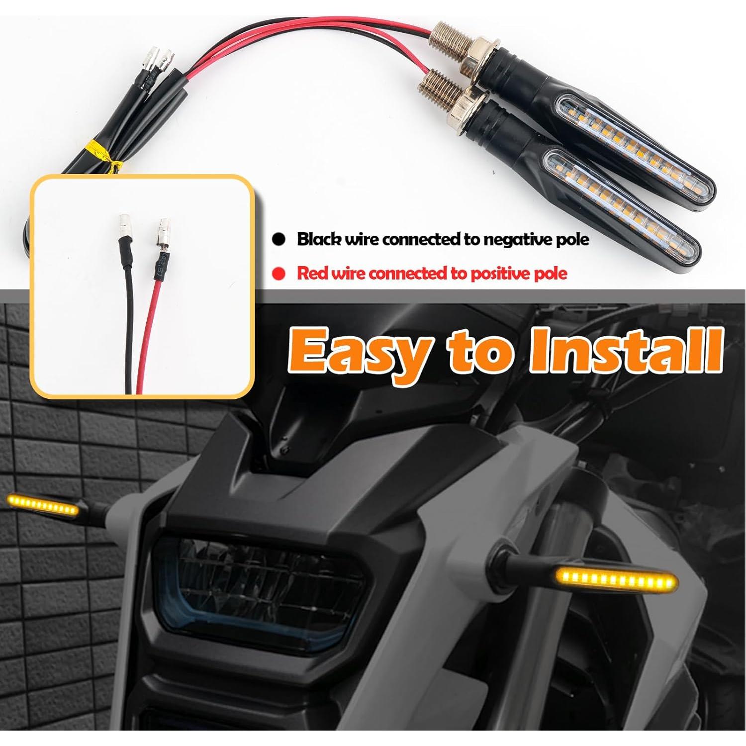 Señales de Giro LED YGDMD para Motocicleta 12V Amarillo