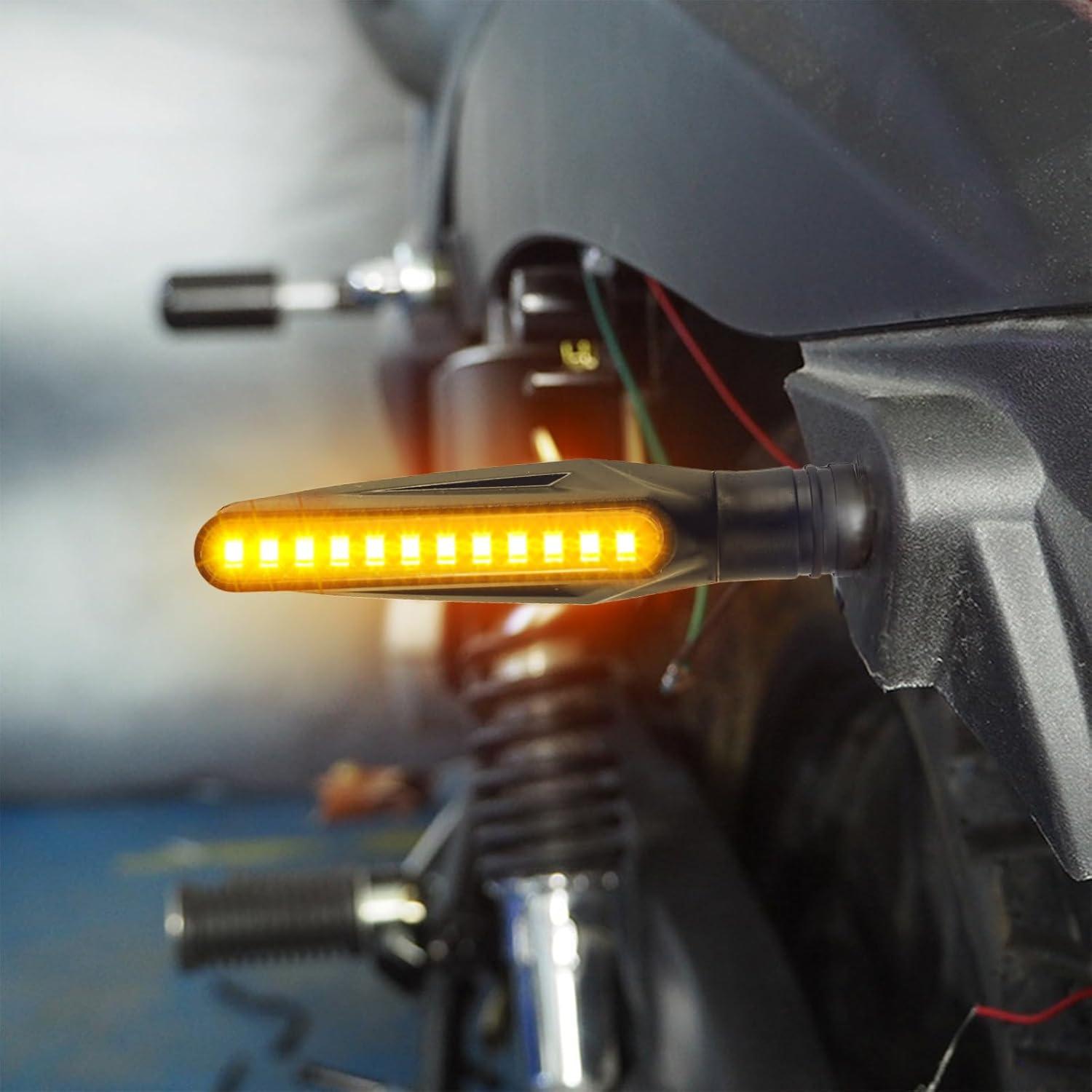 Señales de Giro LED YGDMD para Motocicleta 12V Amarillo