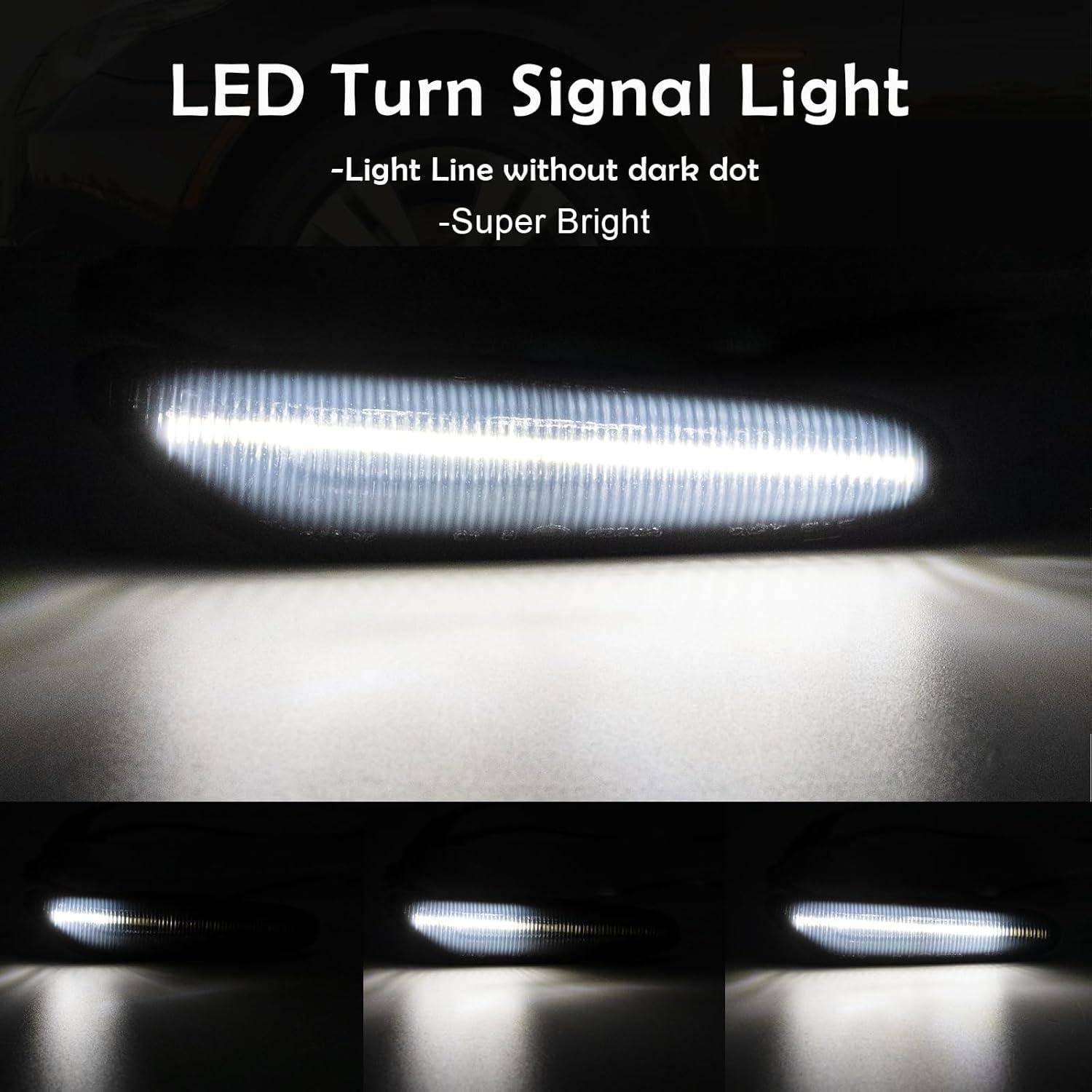 Luces de Marcador Lateral LED AUYICH Lente Ahumada 2003-2013