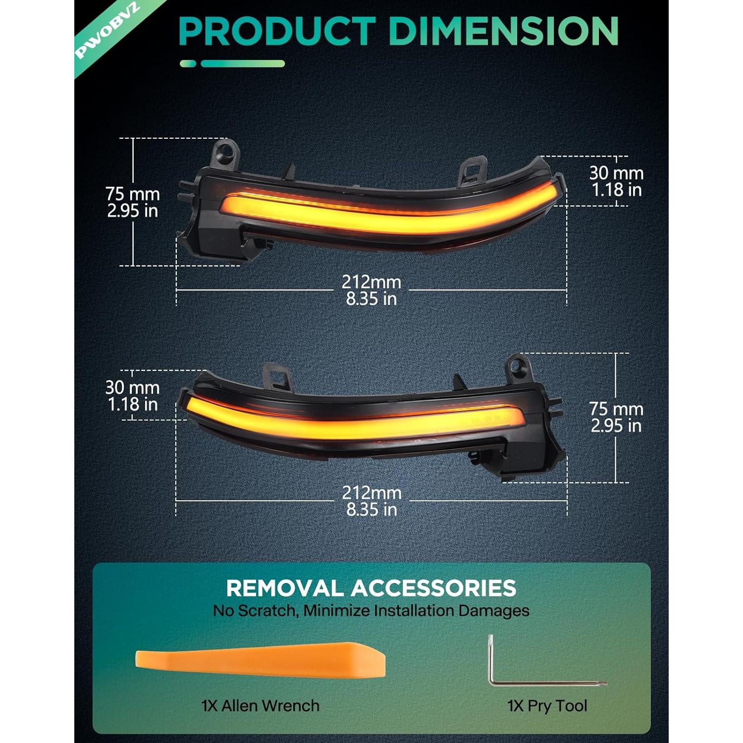 Luces de Giro Secuenciales LED PWOBVZ para BMW F30 F20 F21