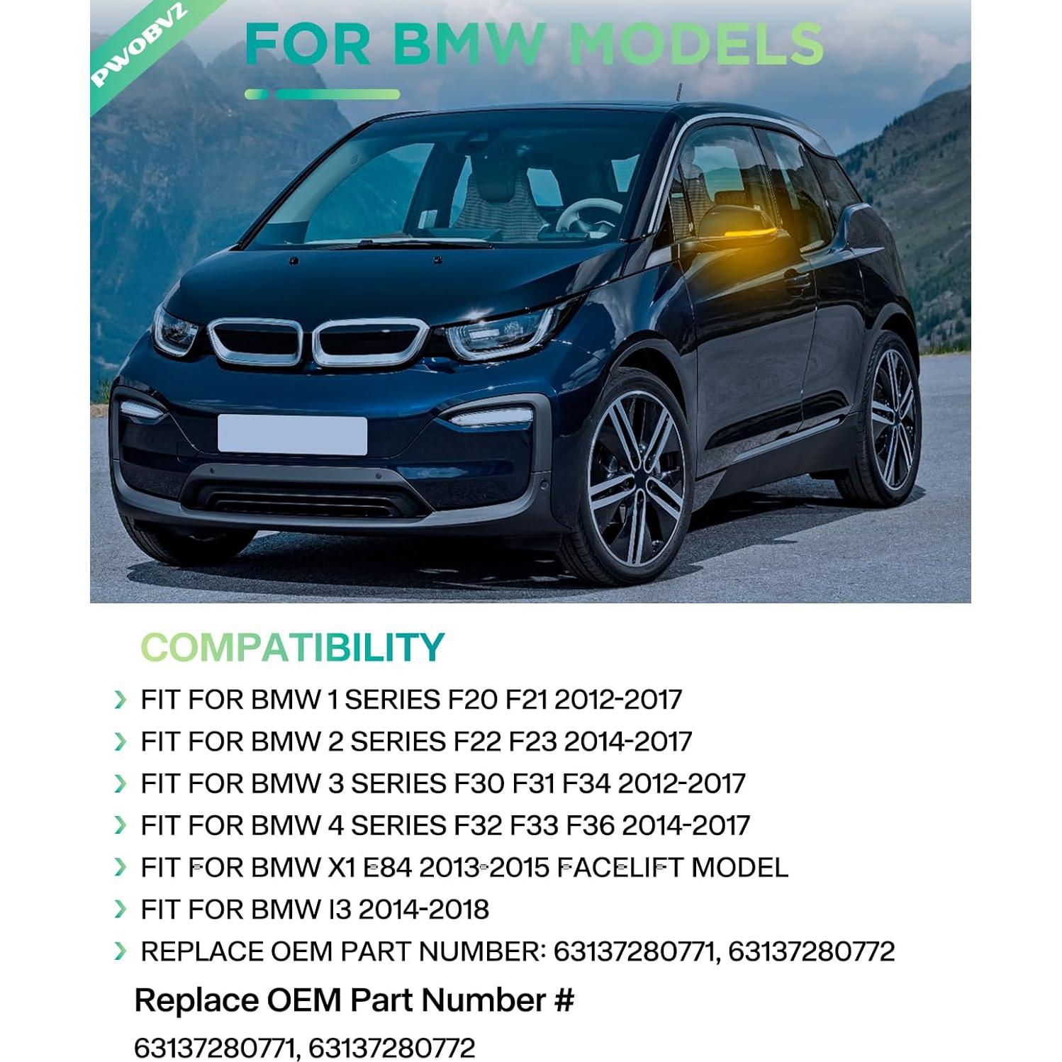 Luces de Giro Secuenciales LED PWOBVZ para BMW F30 F20 F21