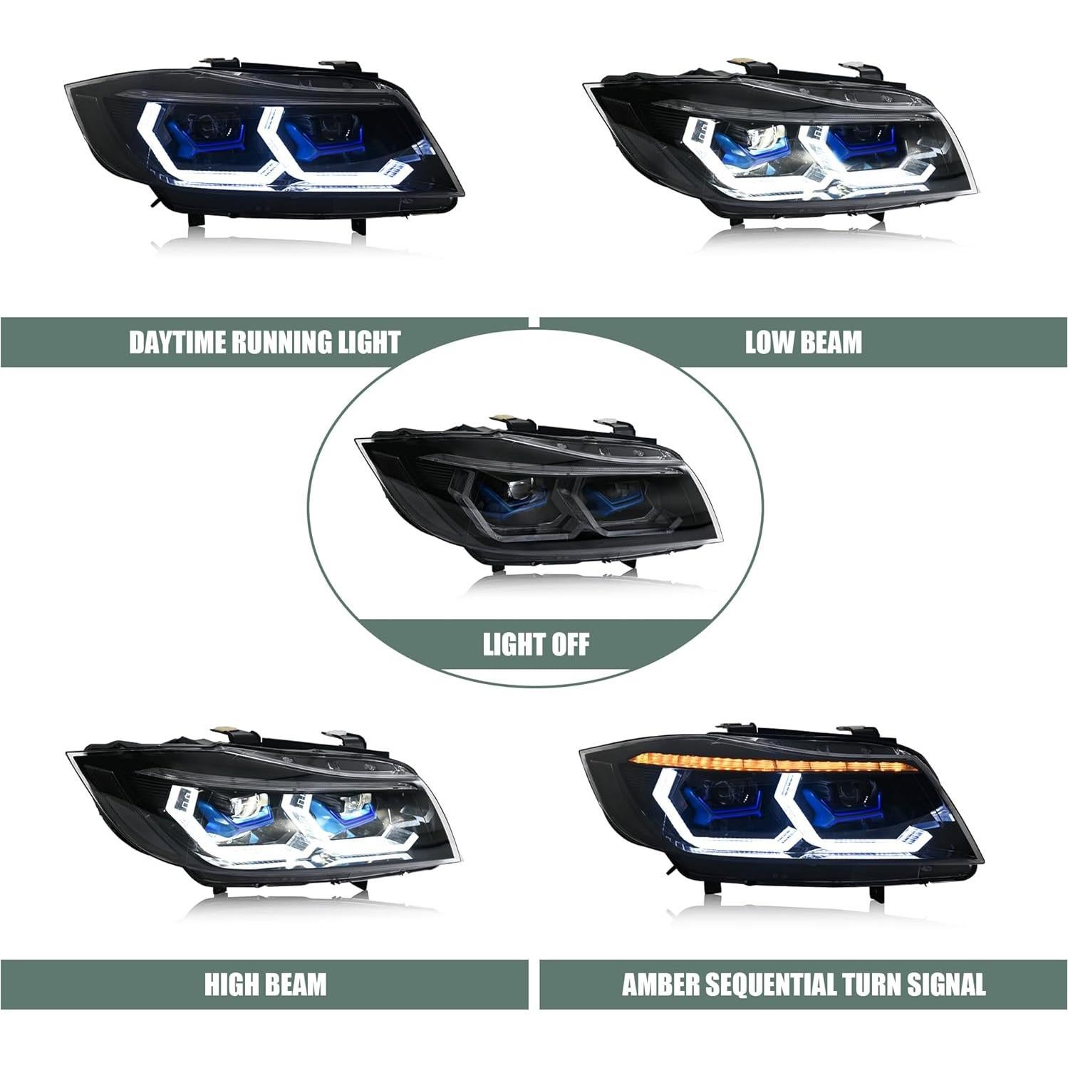 Faros Proyectores Letsdate para BMW E90 E91 2009-2012