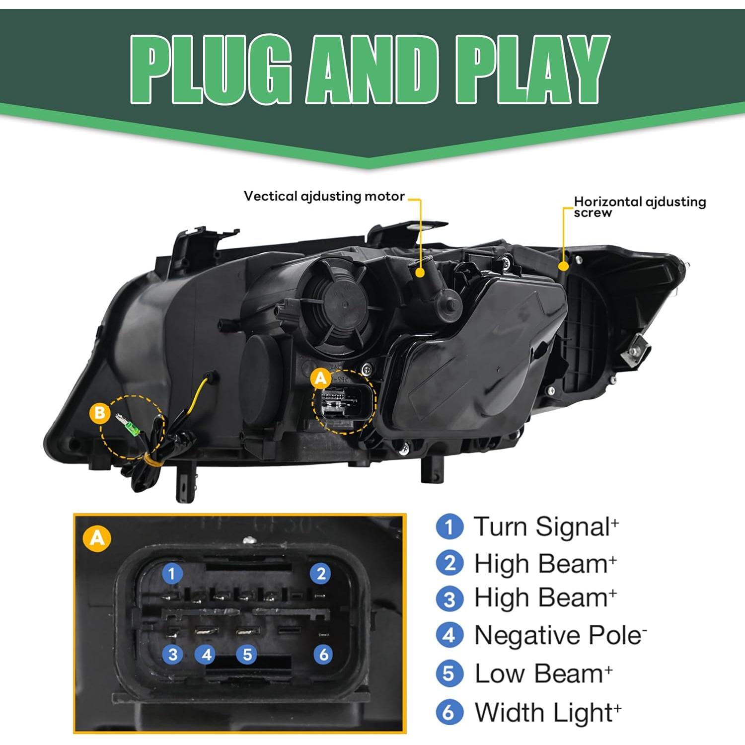 Faros Proyectores Letsdate para BMW E90 E91 2009-2012