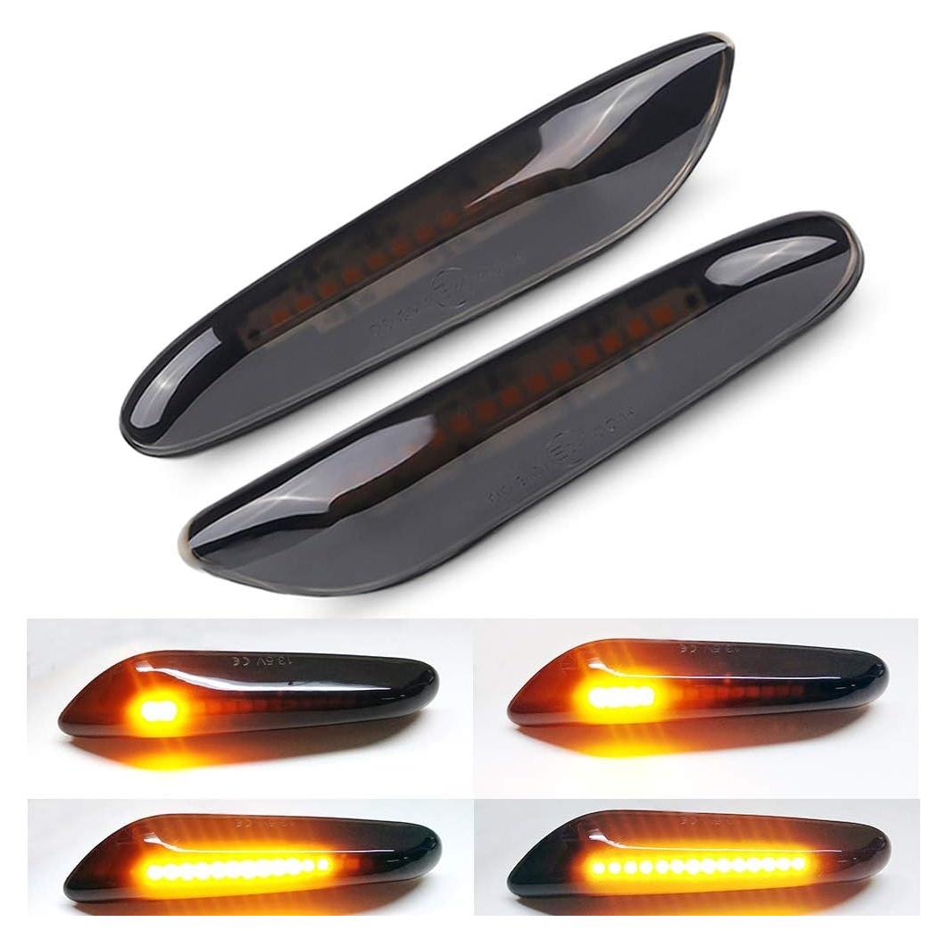 Luz de Marcador Lateral LED Ámbar Secuencial Dunxunn para BMW