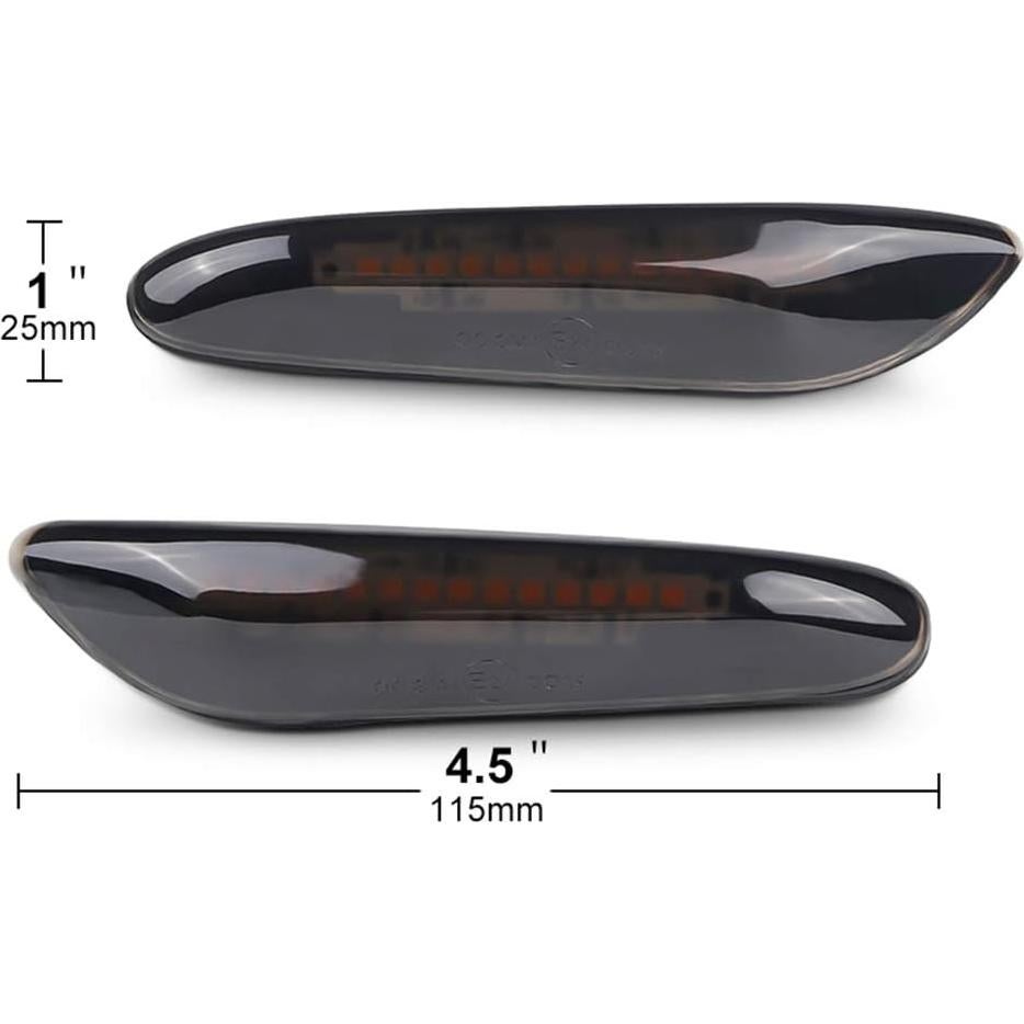 Luz de Marcador Lateral LED Ámbar Secuencial Dunxunn para BMW