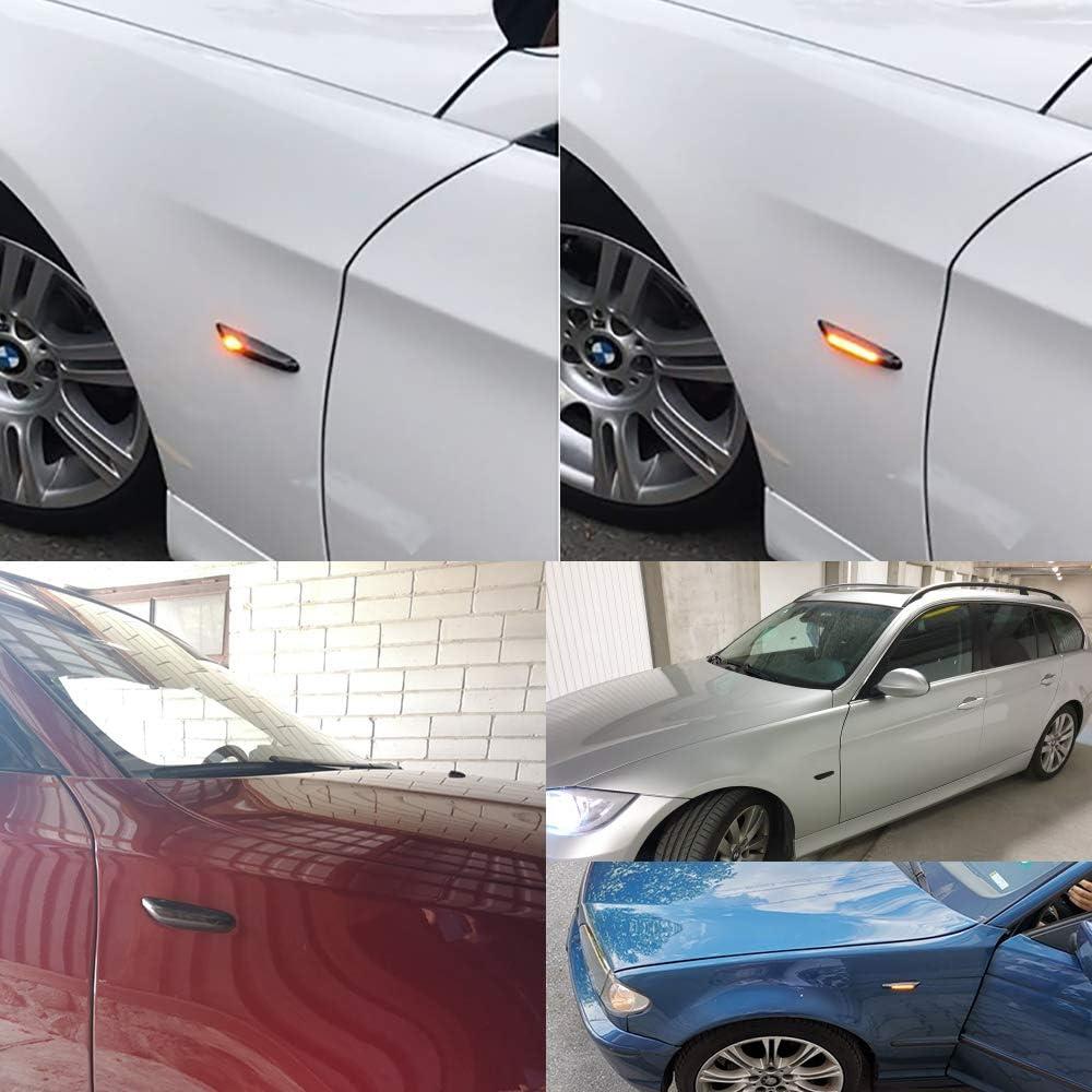 Luz de Marcador Lateral LED Ámbar Secuencial Dunxunn para BMW