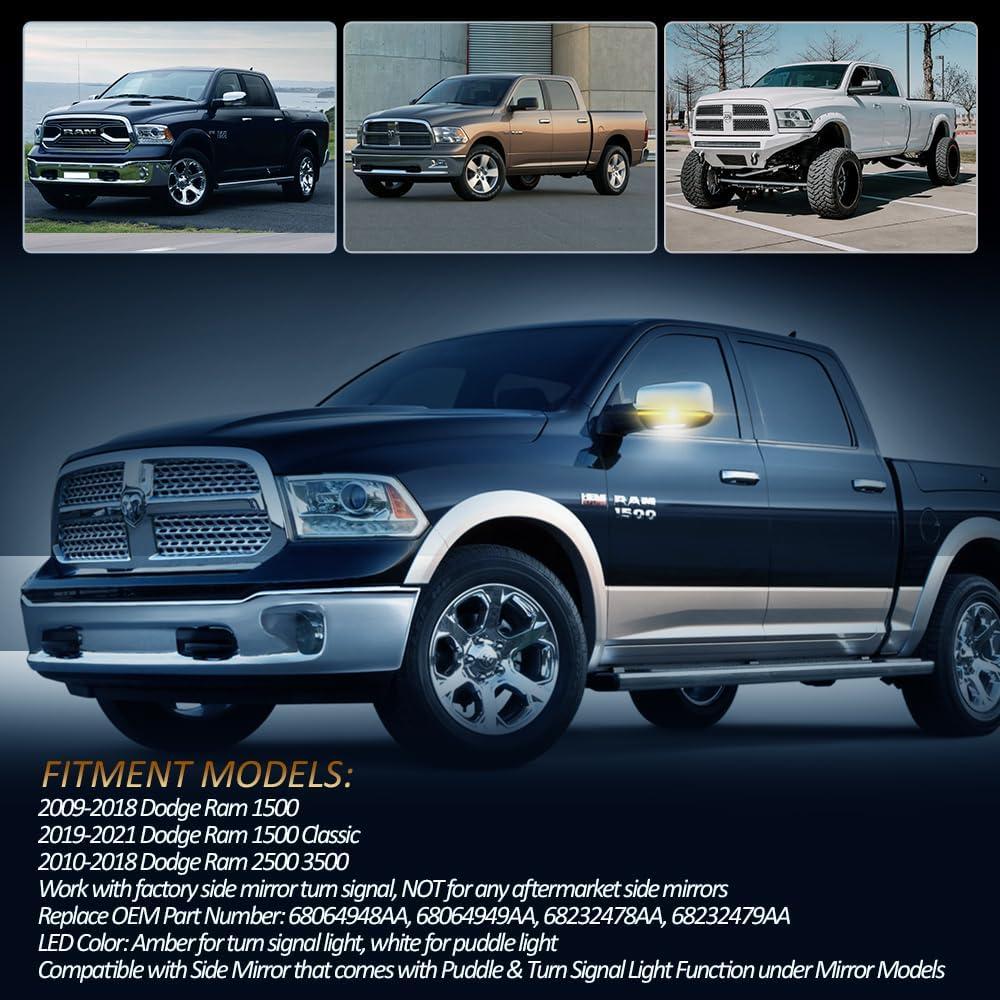 Luces de Señal de Giro LED D-Lumina para Espejos Dodge Ram