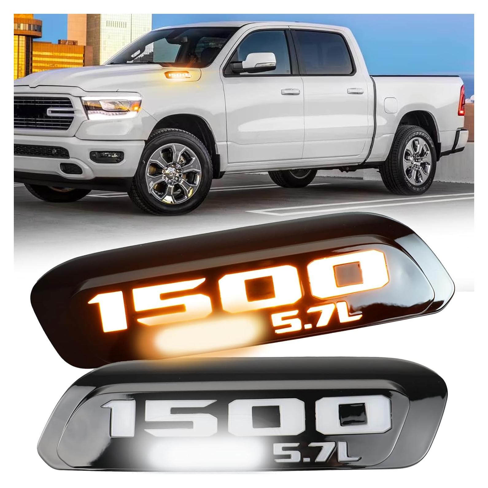 Luz de Marcador Lateral LED GEEGEETOP para Dodge RAM 1500 2019-2024