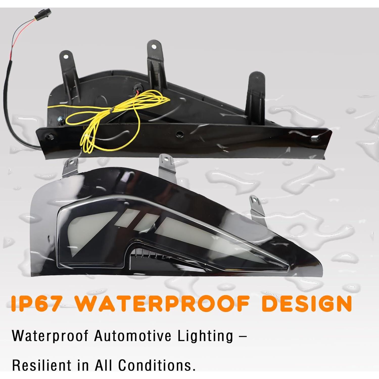 Kit de Lámparas LED de Señal de Giro Ámbar ZDEERAOTO para Dodge RAM TRX 2021-2024