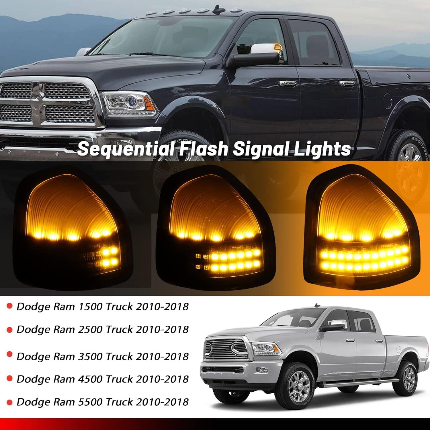 Luces de Marcador LED Secuenciales KEEGTBOX para Dodge Ram 2010-2018