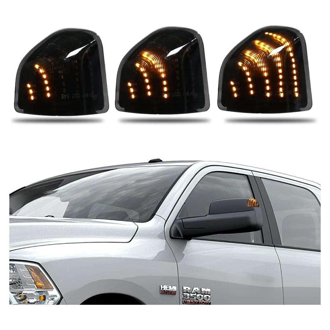 Luz de Señal de Giro LED Jinfili para Espejo Dodge Ram 2010-2018