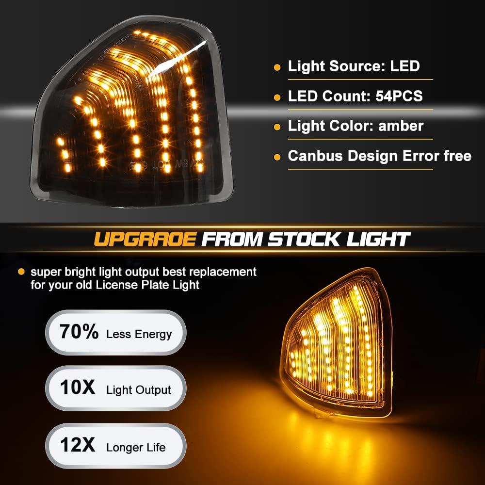 Luz de Señal de Giro LED Jinfili para Espejo Dodge Ram 2010-2018