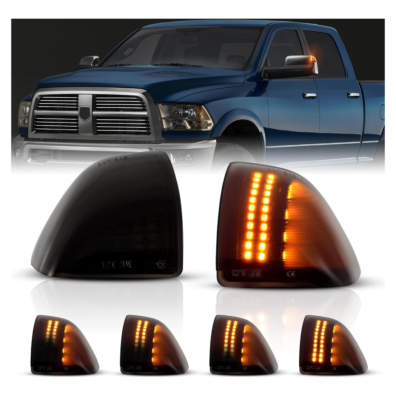 Gempro 2PCS Luz de Señal de Giro Secuencial para Espejo Humo