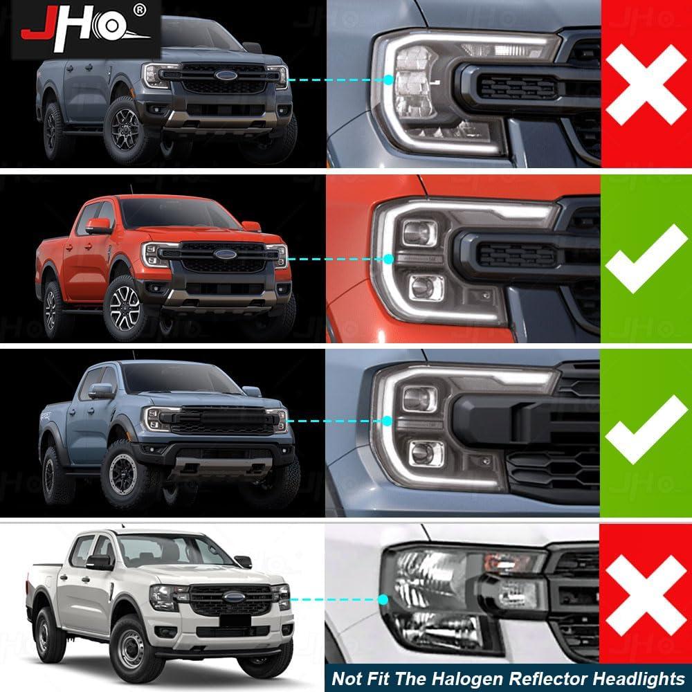 Módulo de Luces DRL Ámbar JHO para Ford Ranger T9 2023-2025