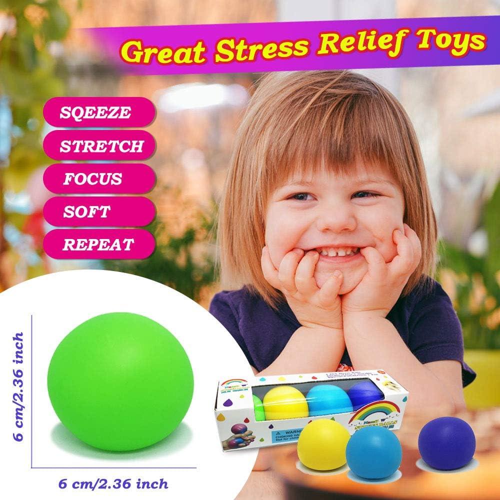 Pelotas Antiestrés Namii W Cambian de Color 4 Pzas