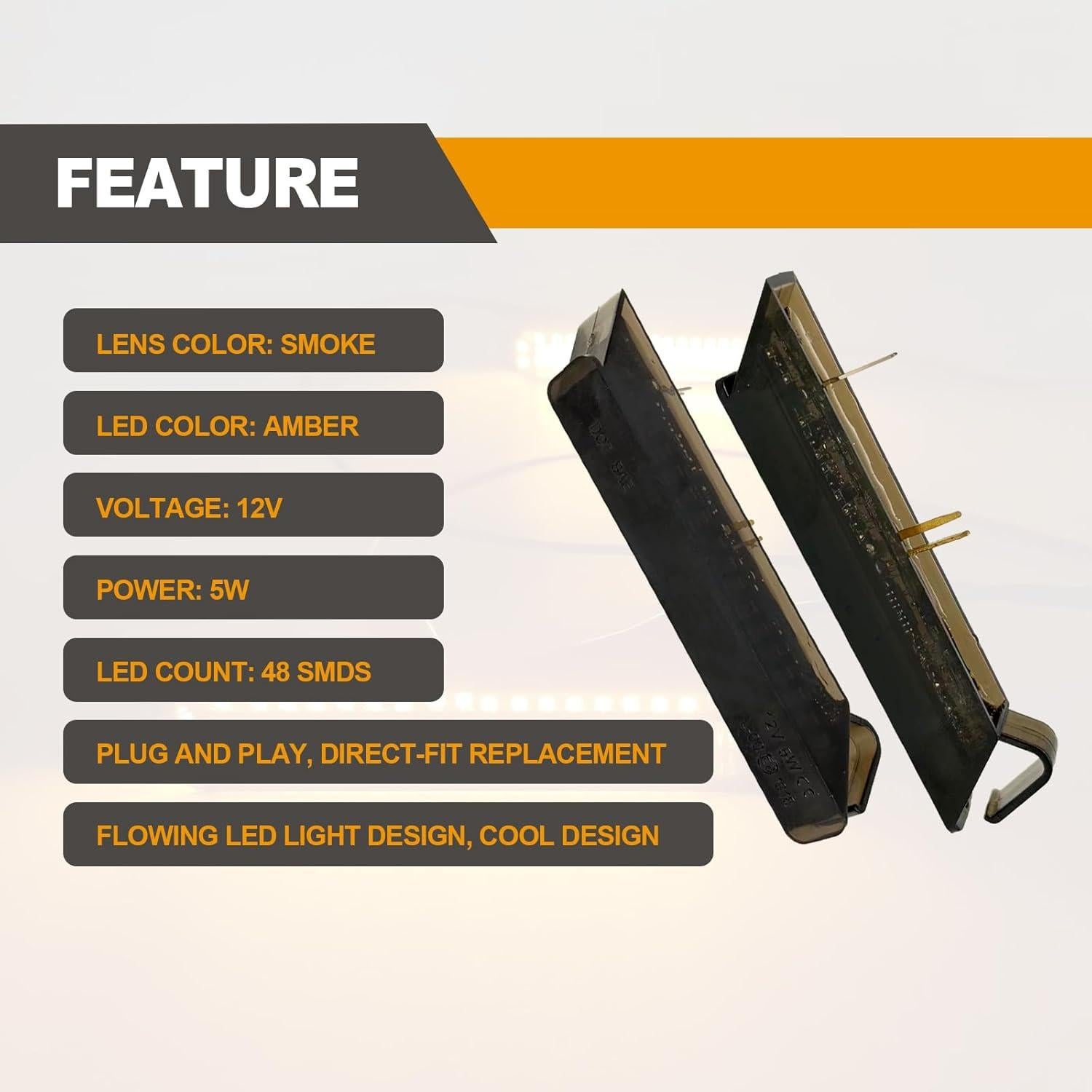 Luces de Señal de Giro LED Secuencial Vrasly para Ford 2004-2014