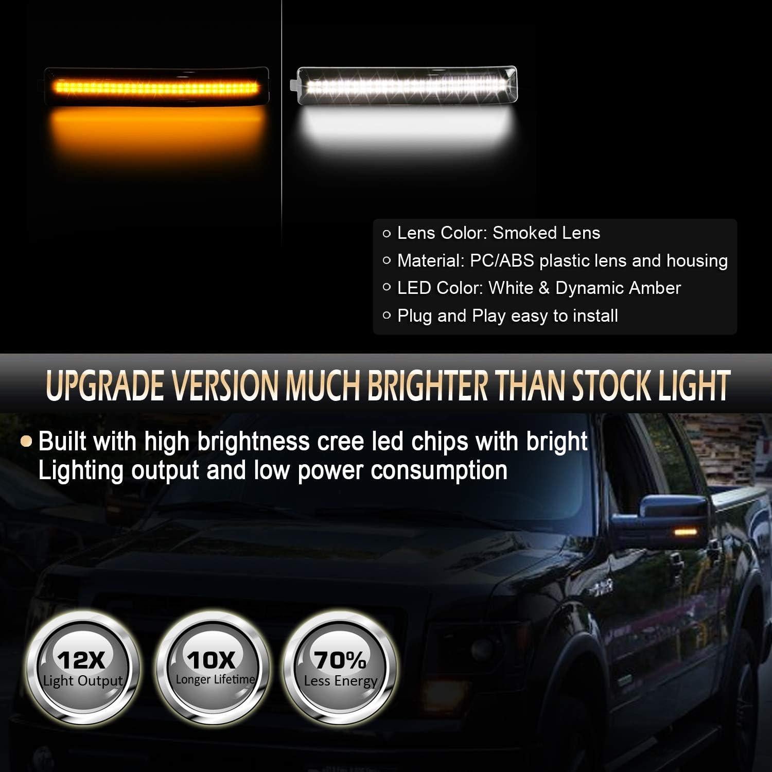 Luces de Espejo D-Lumina LED Secuenciales para Ford F150/Raptor