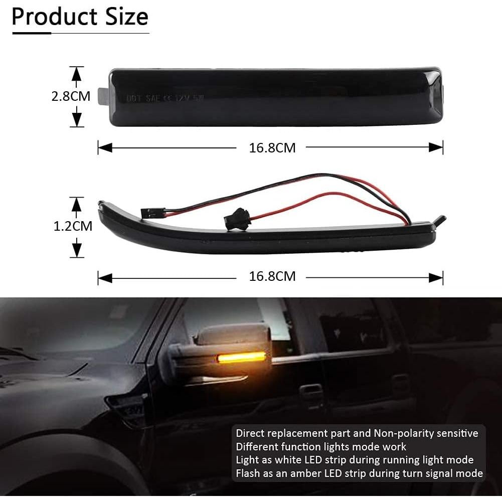 Luces de Espejo D-Lumina LED Secuenciales para Ford F150/Raptor