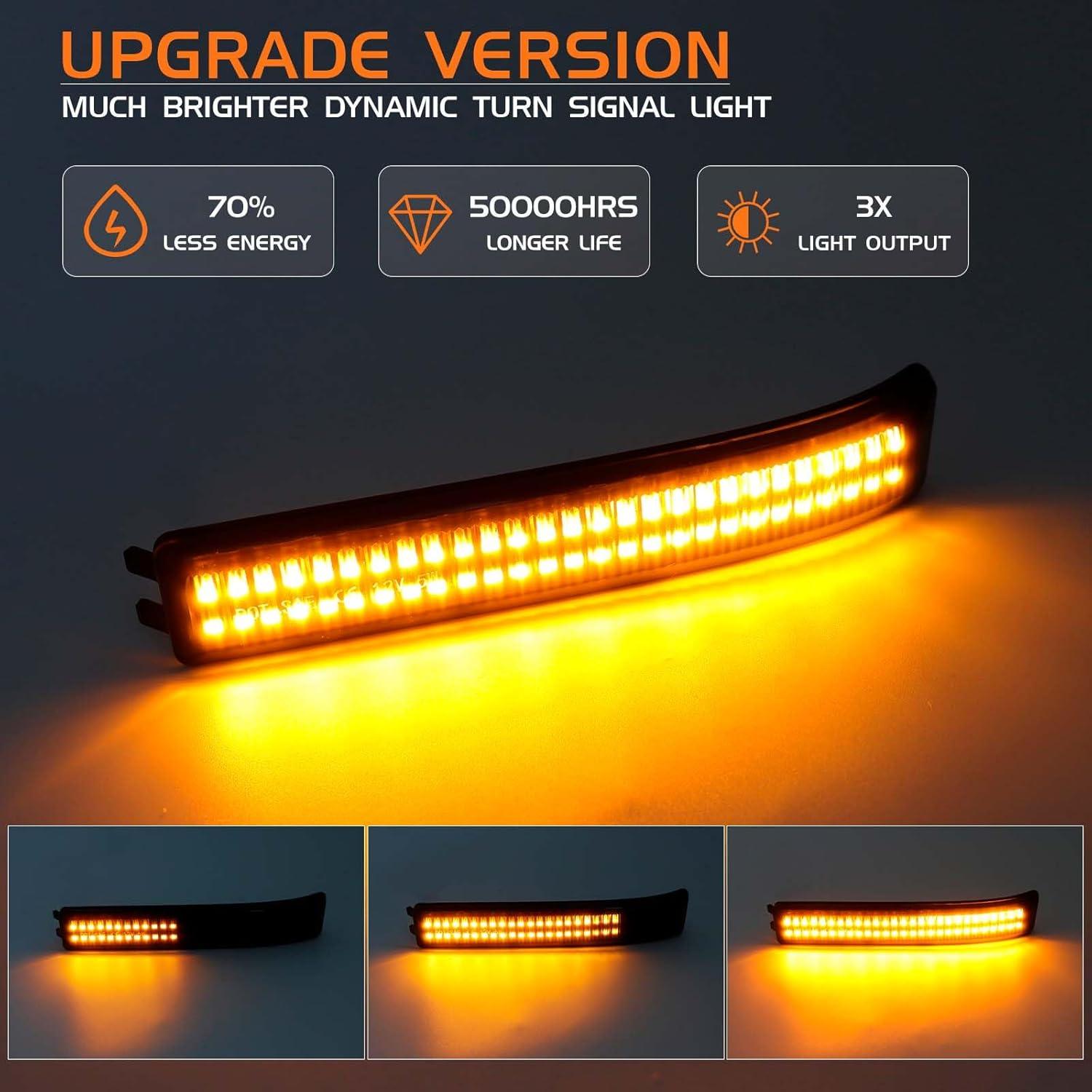 Luces de señal de giro LED FetonAuto para Ford F150 2009-2014