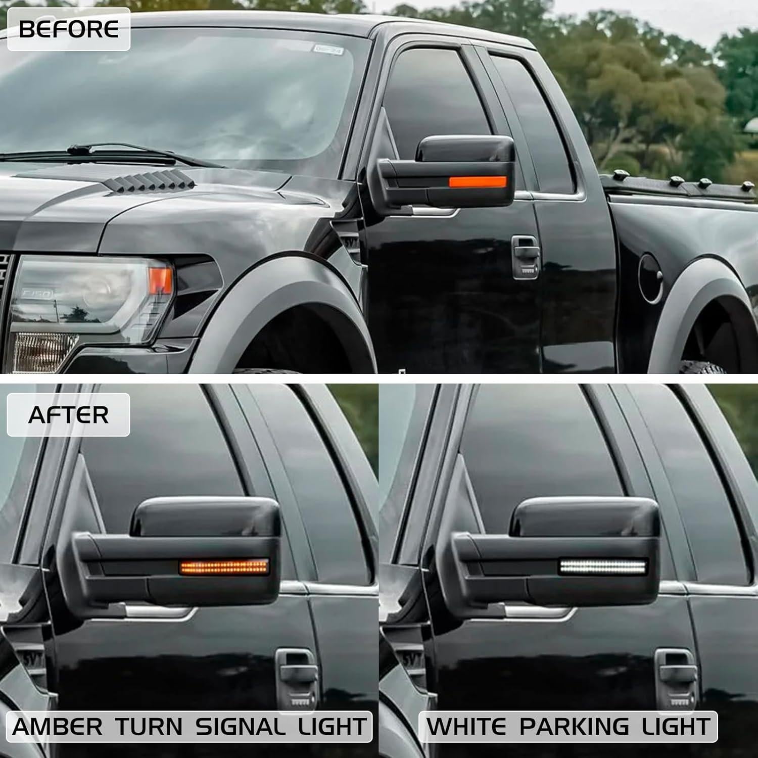 Luces de señal de giro LED FetonAuto para Ford F150 2009-2014