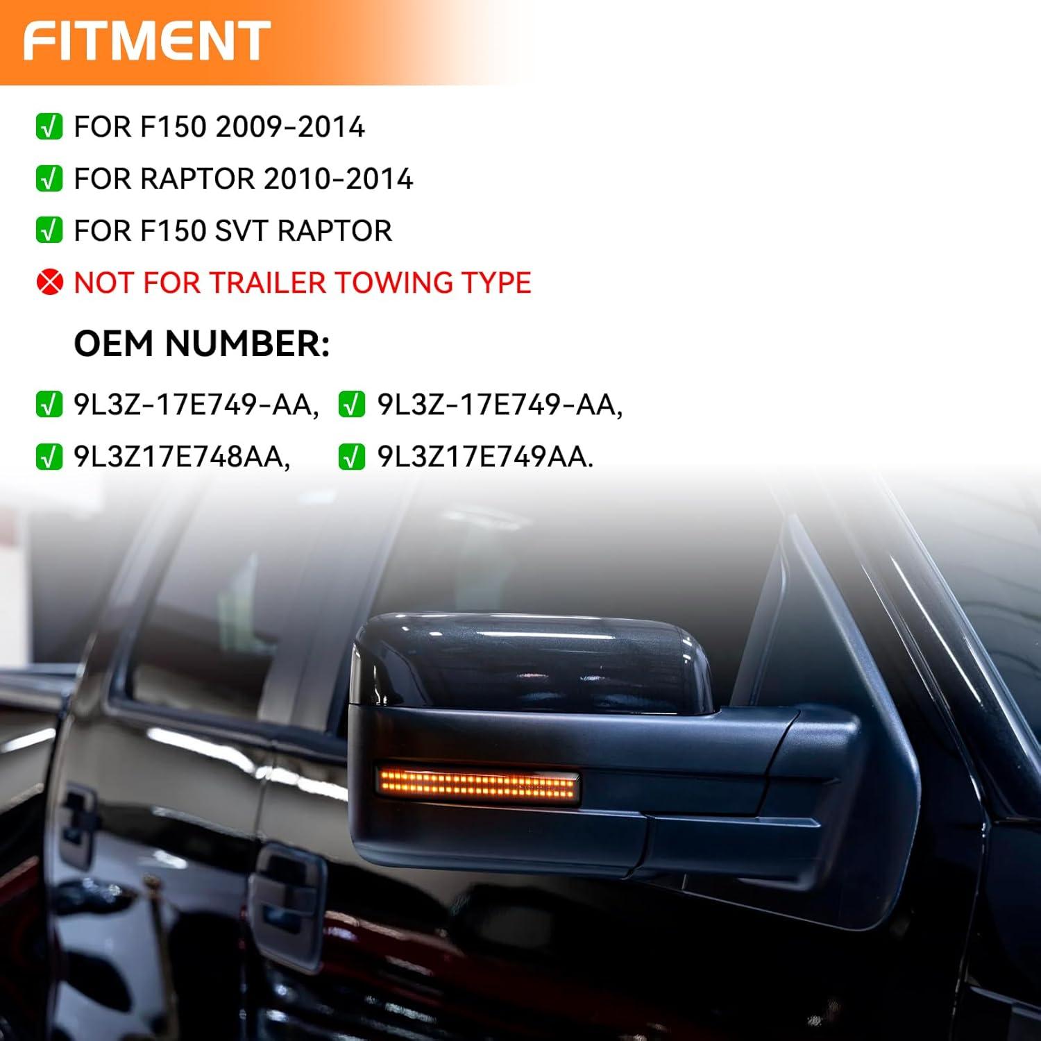Luces de señal de giro LED FetonAuto para Ford F150 2009-2014