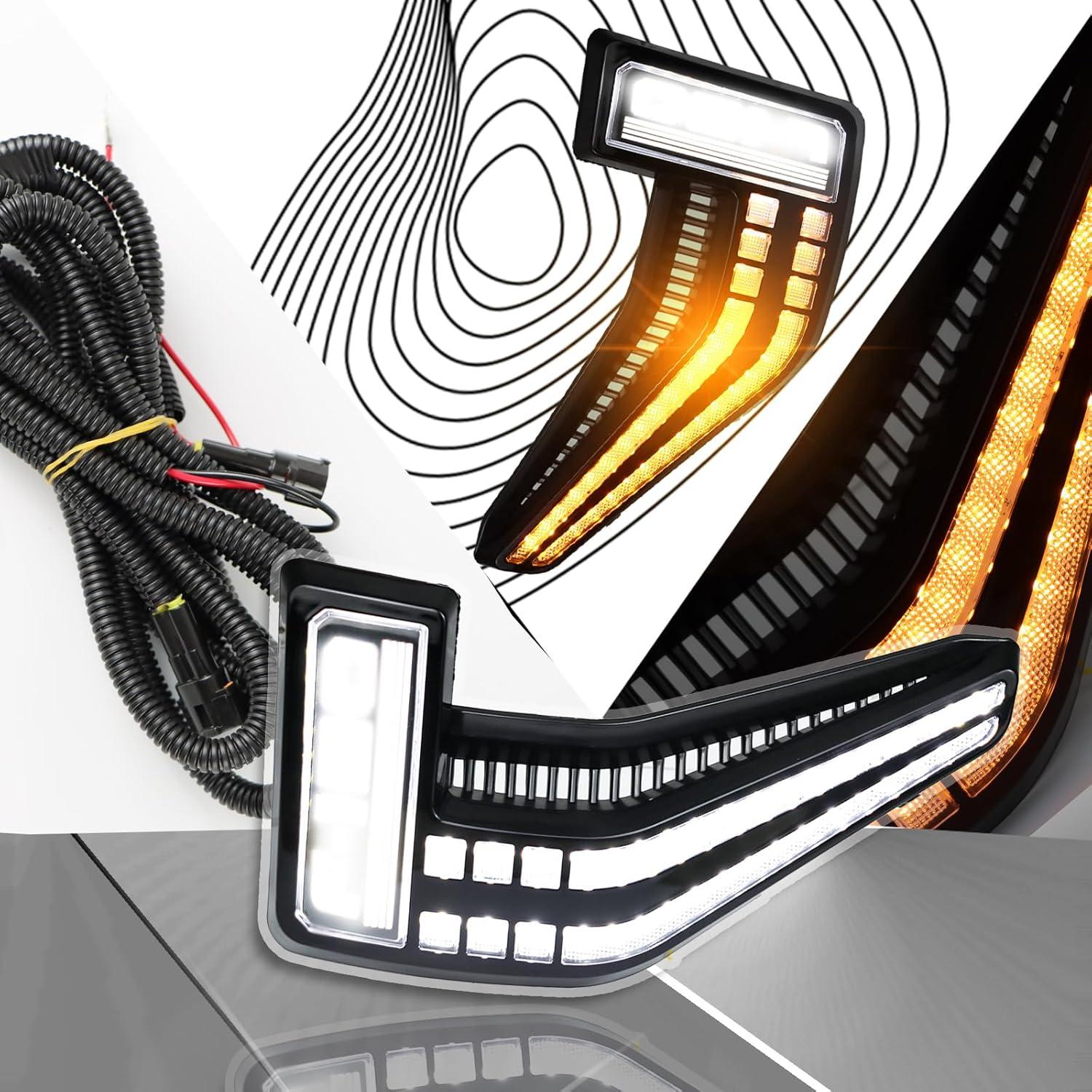 Lámpara de Marcador Lateral PGTOPONE para Ford F150 Raptor 2020-2023