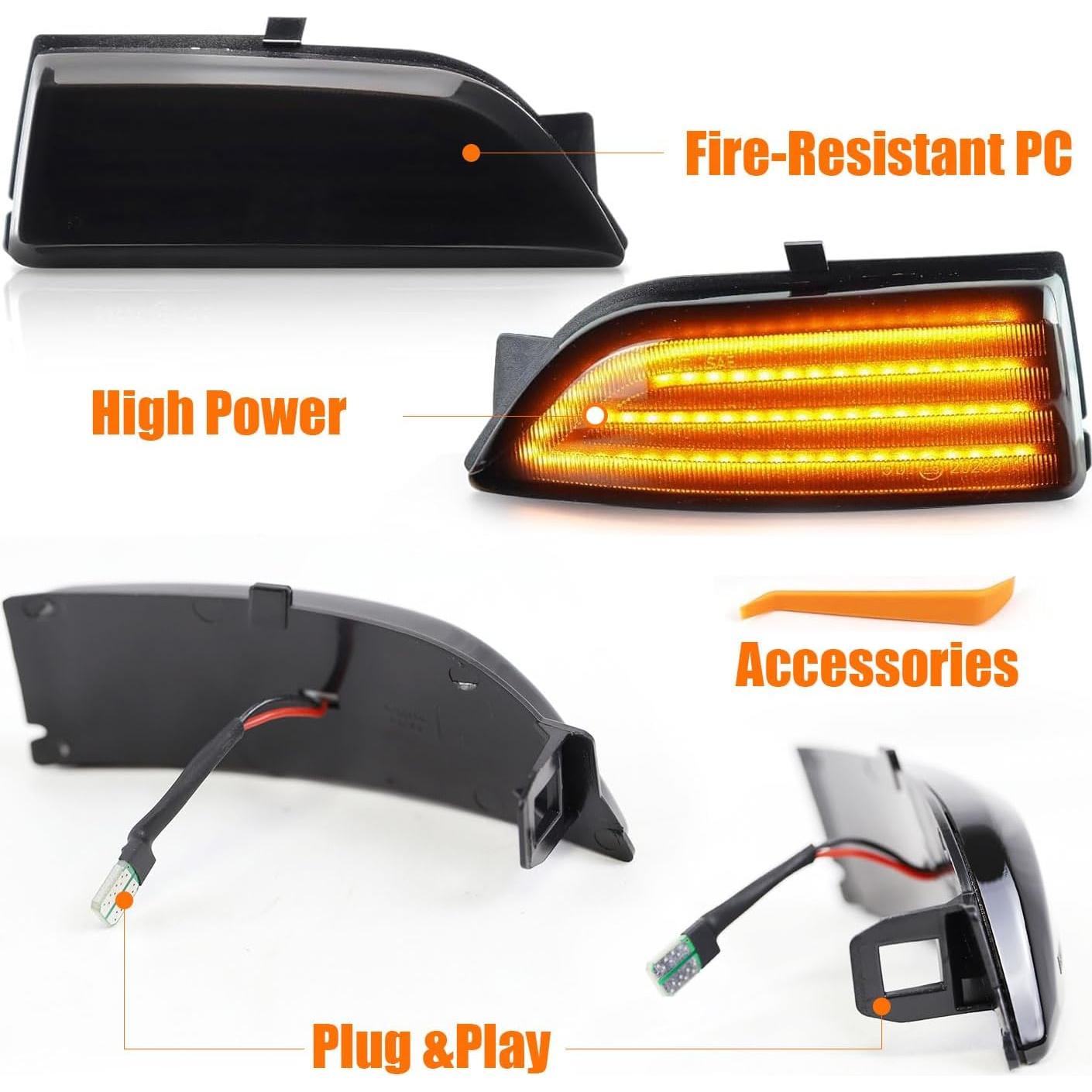 Luces de señal de giro LED GafeSkui para Ford Ranger 2014-2020