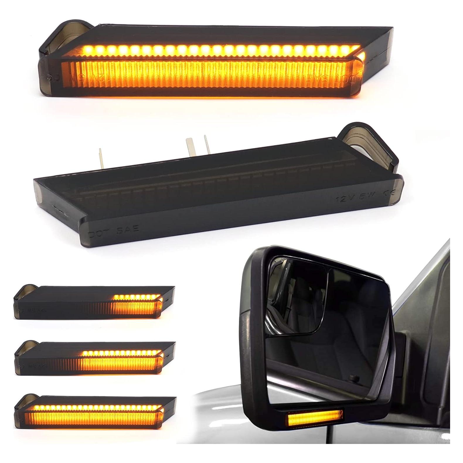 Luces de señal de giro LED ámbar secuencial FetonAuto F150 2004-2014