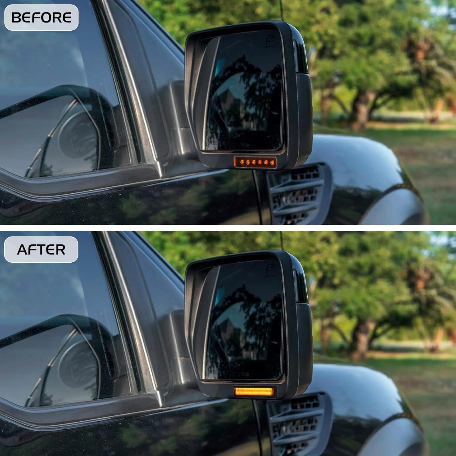 Luces de señal de giro LED ámbar secuencial FetonAuto F150 2004-2014