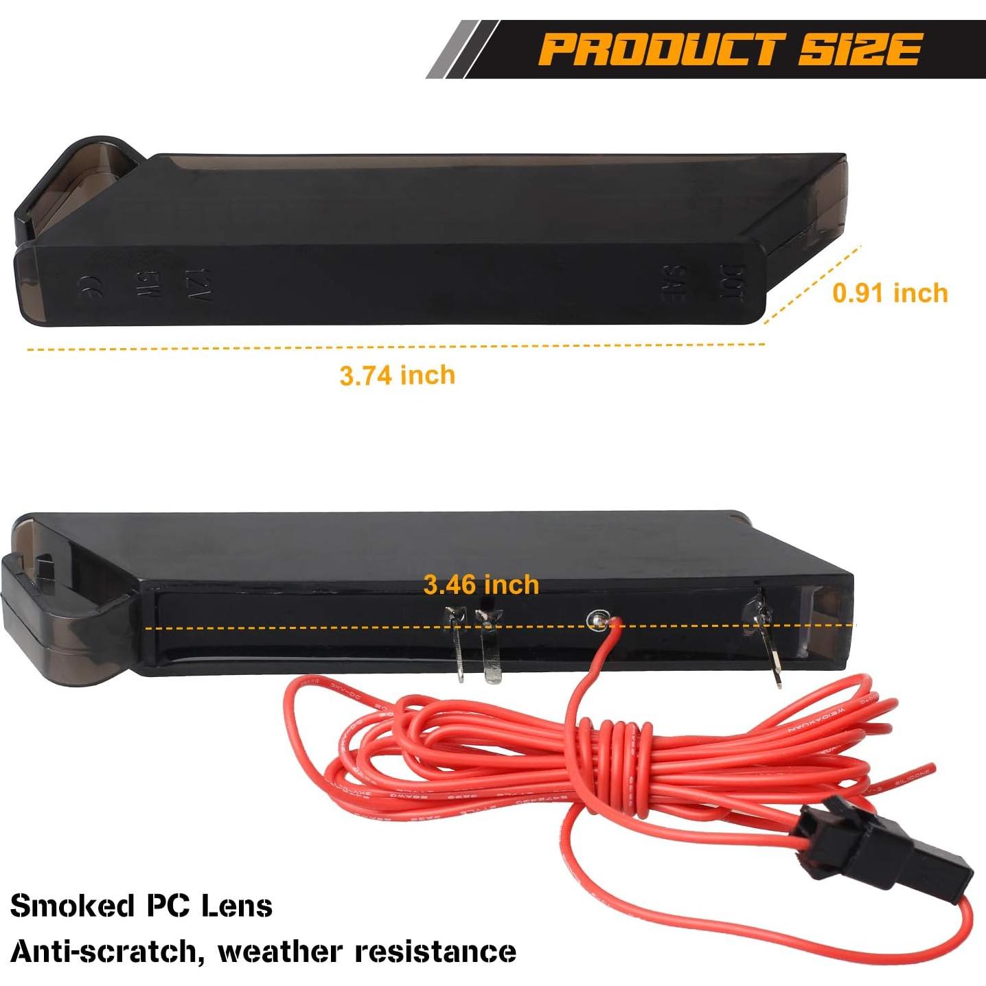 Luces de Giro LED Secuenciales RUXIFEY para Ford F150/Expedition