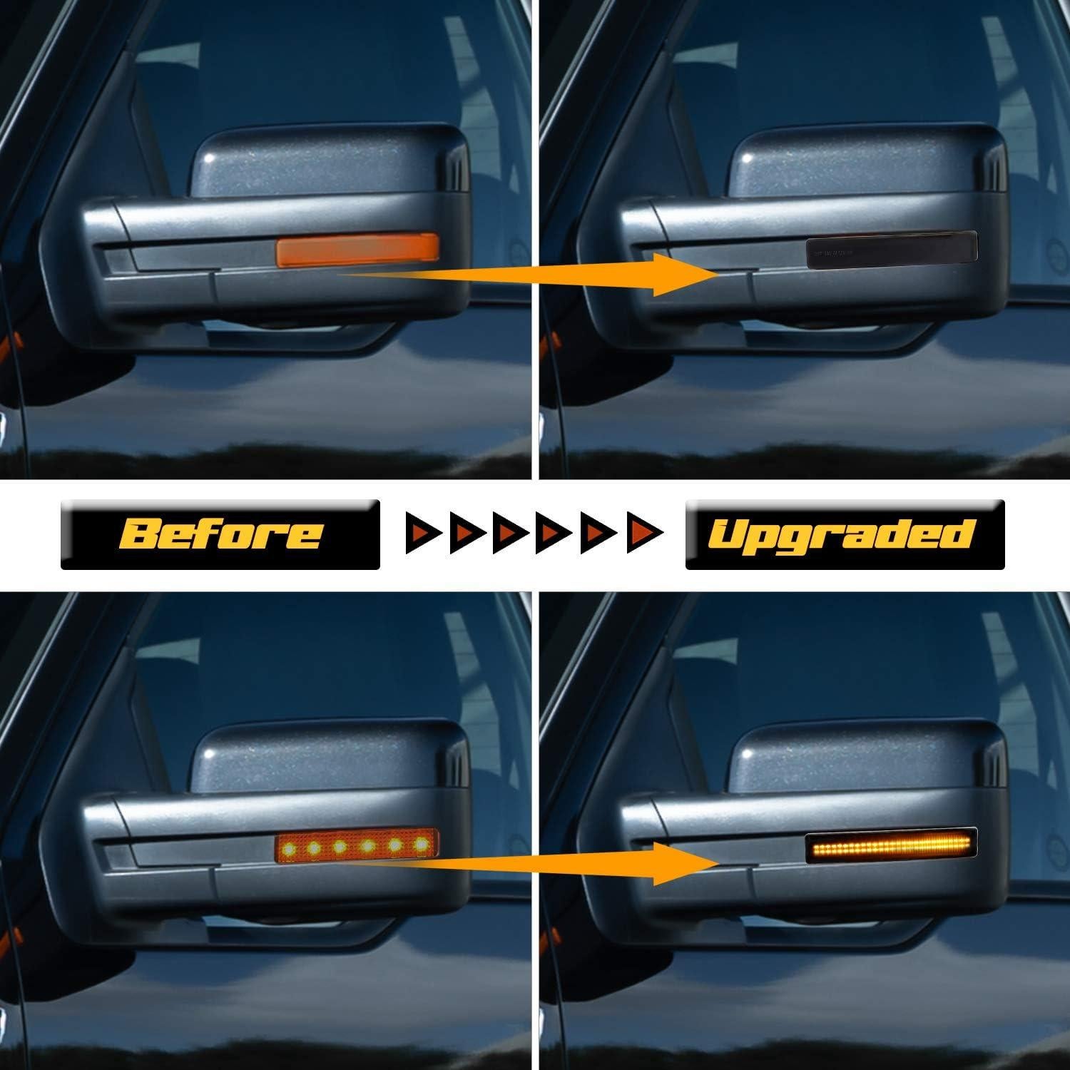 Luz de señal de giro LED RUXIFEY para Ford F150 2009-2014