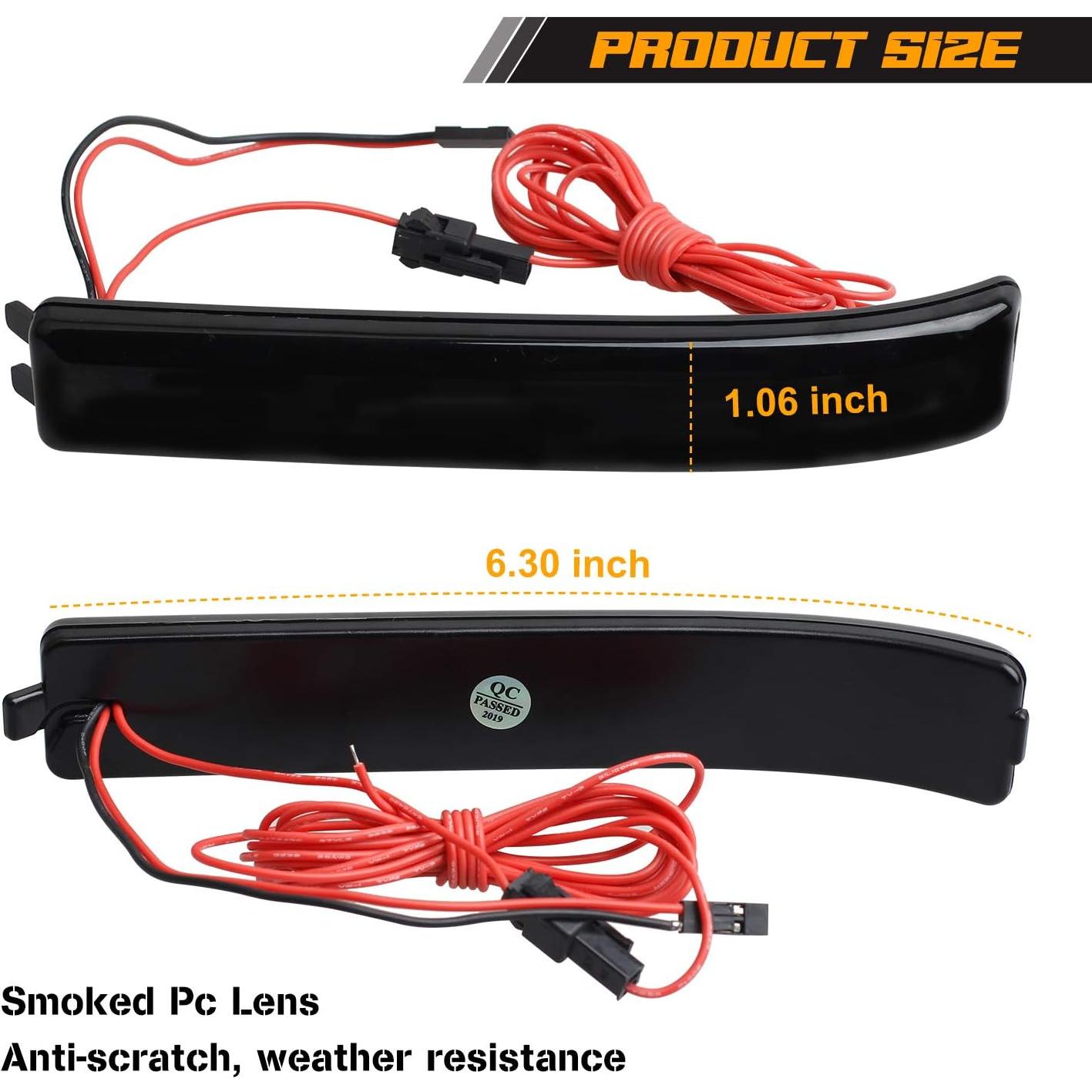 Luz de señal de giro LED RUXIFEY para Ford F150 2009-2014