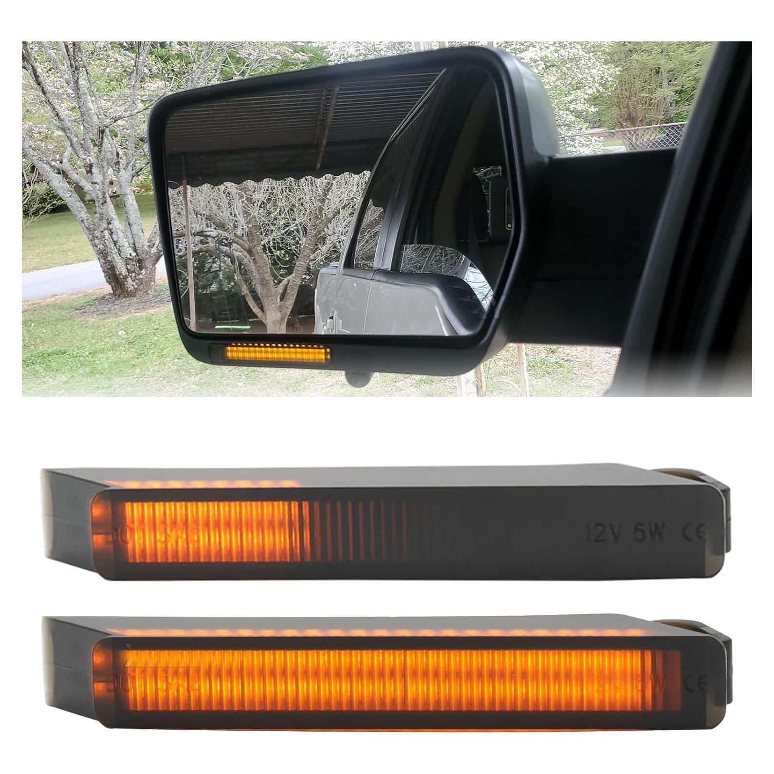 Luz de señal de giro LED ámbar AUTOXBERT para Ford F150 2004-2014