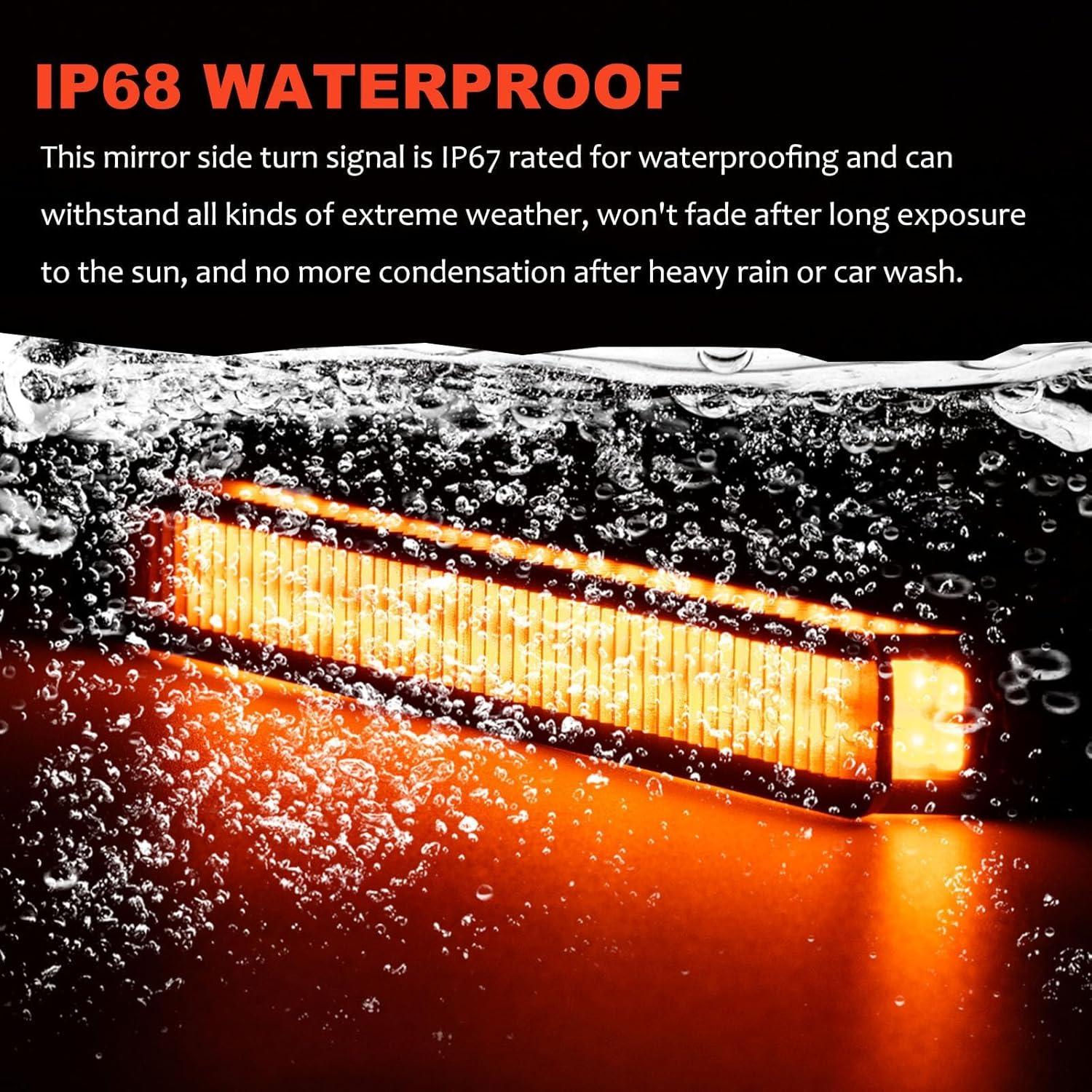 Luz de señal de giro LED ámbar AUTOXBERT para Ford F150 2004-2014