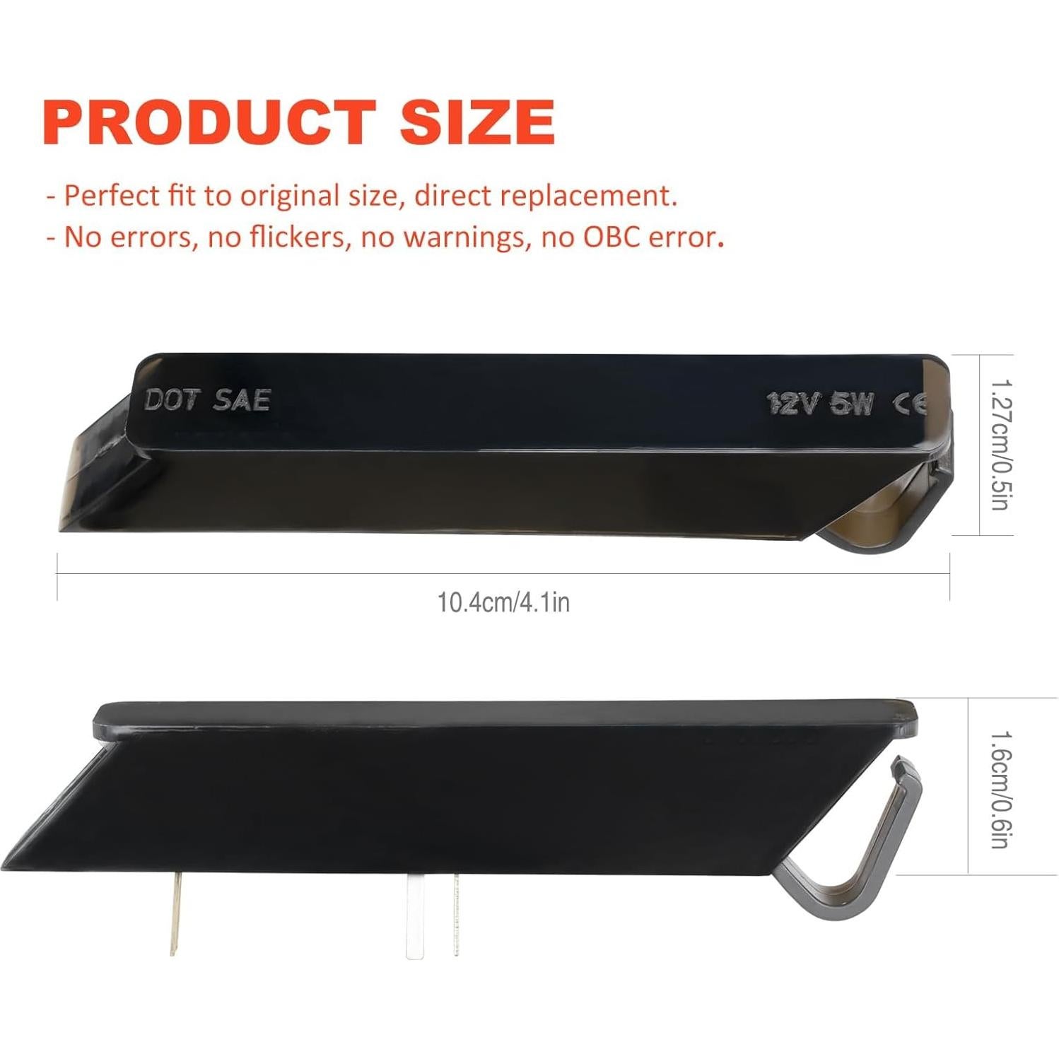 Luz de señal de giro LED ámbar AUTOXBERT para Ford F150 2004-2014