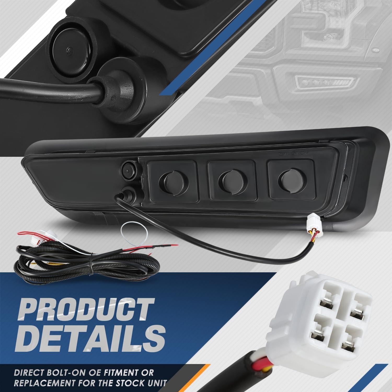 Luces de Niebla LED Auto Dynasty Tri-Proyector para Ford F150 Raptor 2017-2020